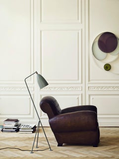 Greta Magnusson Grossman 'Grasshopper' Floor Lamp in Dusty Blue for GUBI