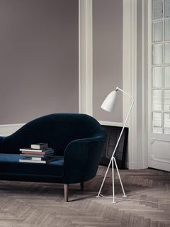 Greta Magnusson Grossman 'Grasshopper' Floor Lamp in Glossy White for GUBI