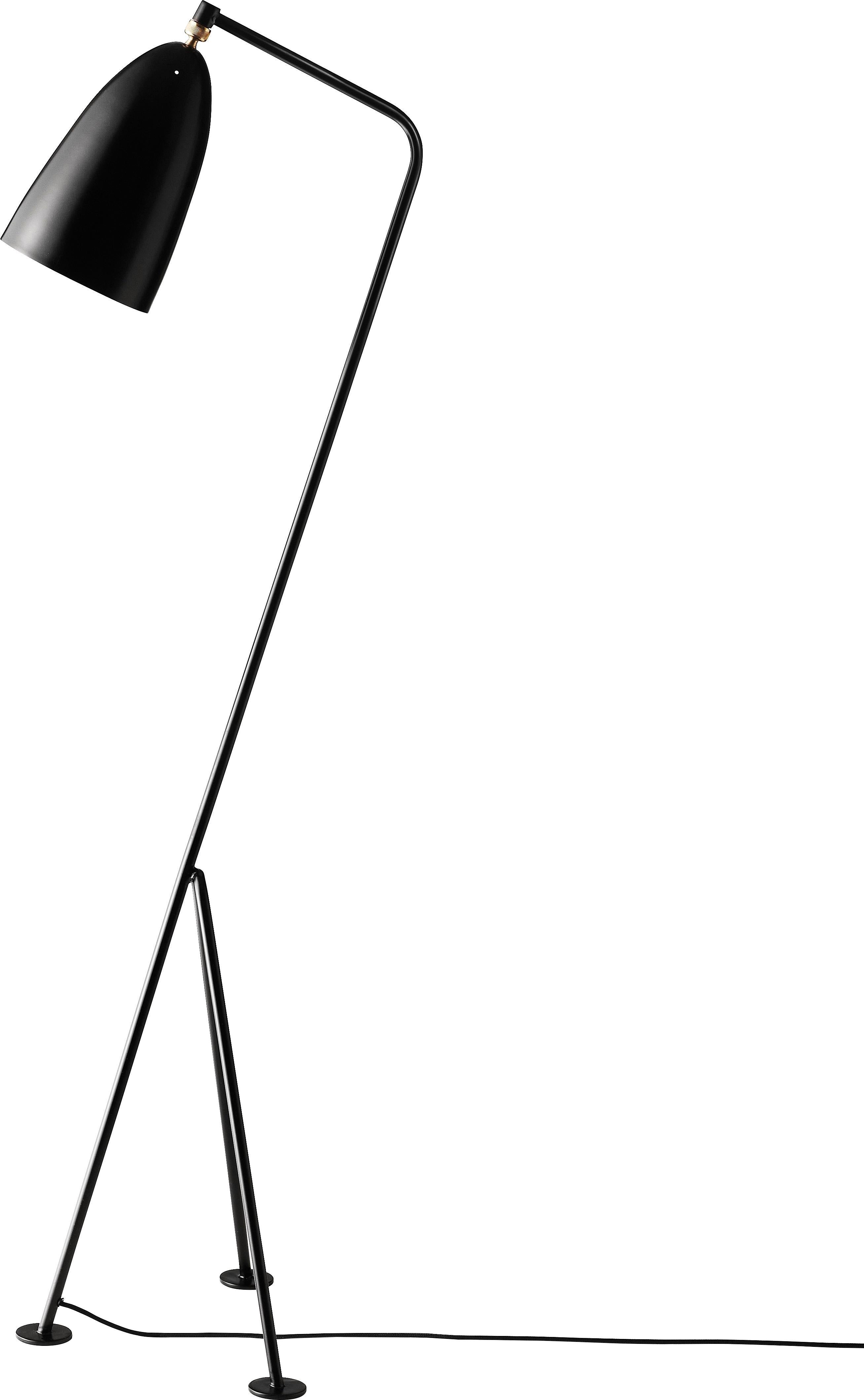 Greta Magnusson Grossman 'Grasshopper' Floor Lamp in Warm Grey for GUBI For Sale 1