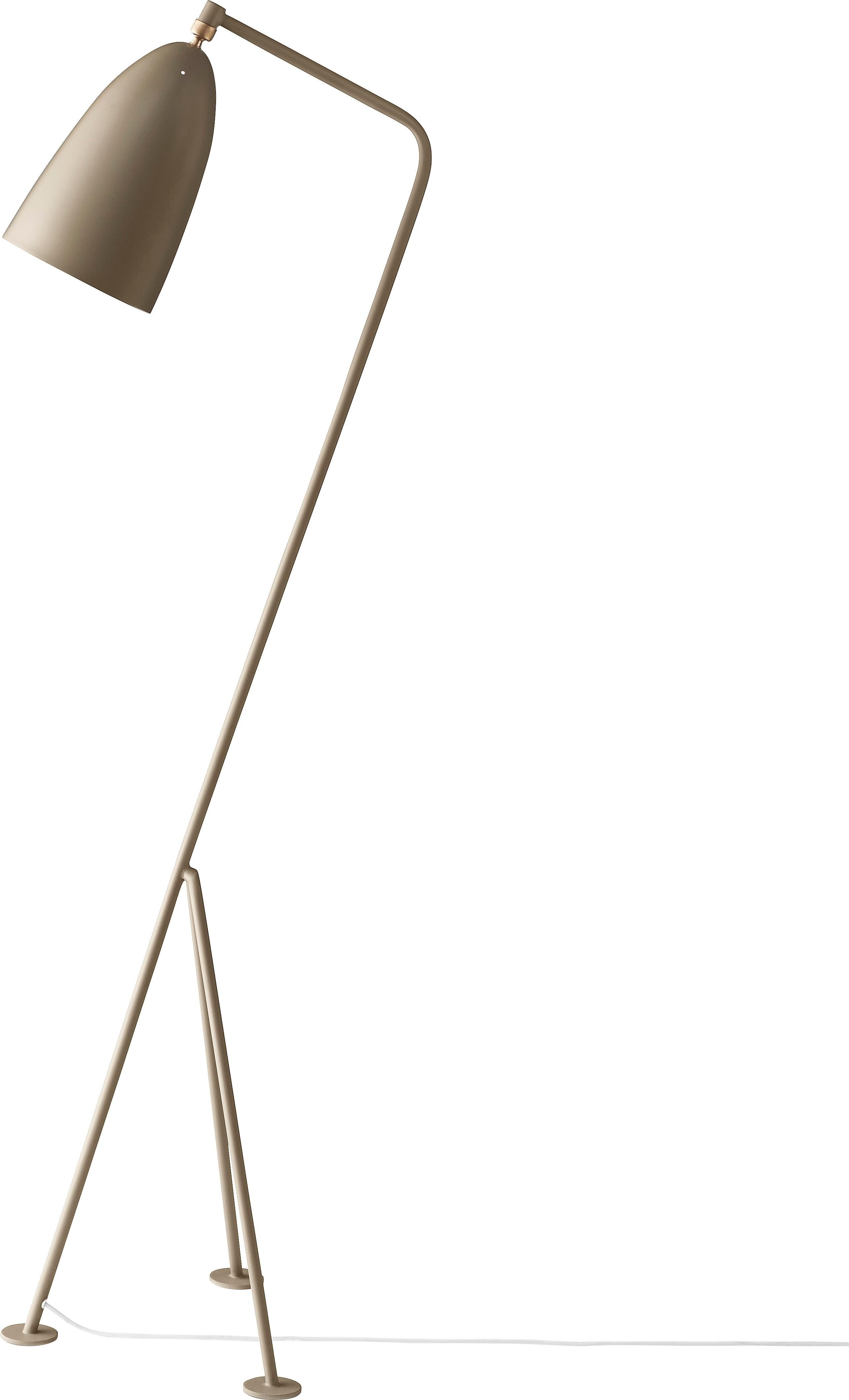 Greta Magnusson Grossman 'Grasshopper' Floor Lamp in Warm Gray For Sale 8