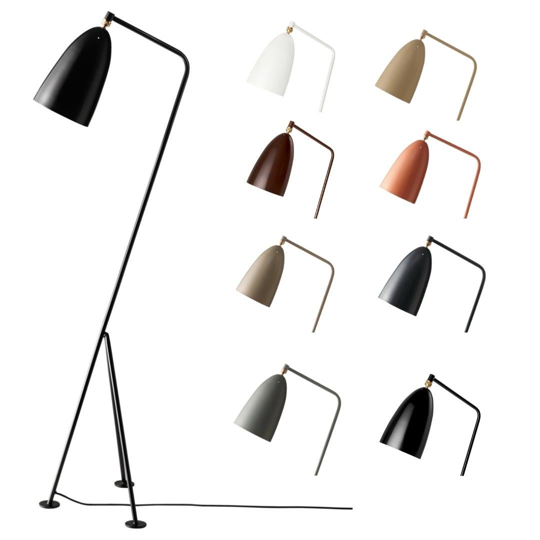 Greta Magnusson Grossman 'Grasshopper' Floor Lamp in Warm Grey for GUBI For Sale 9