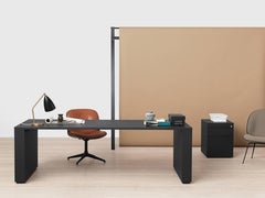 Greta Magnusson Grossman 'Grasshopper' Table Lamp in Black Semi-Matte for GUBI