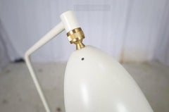 Greta Magnusson Gubi One Grasshopper Oyster White Floor Lamp Mid-Century Modern