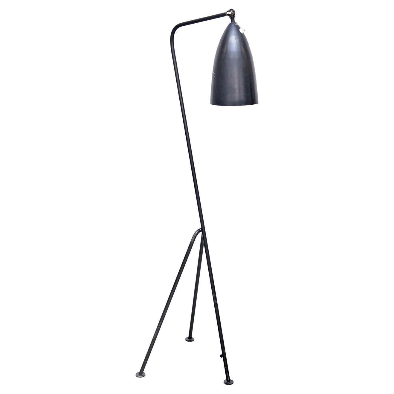 Greta Magnusson Mid Century Modern Grashüpfer Stehleuchte - circa 1947 im Angebot 2