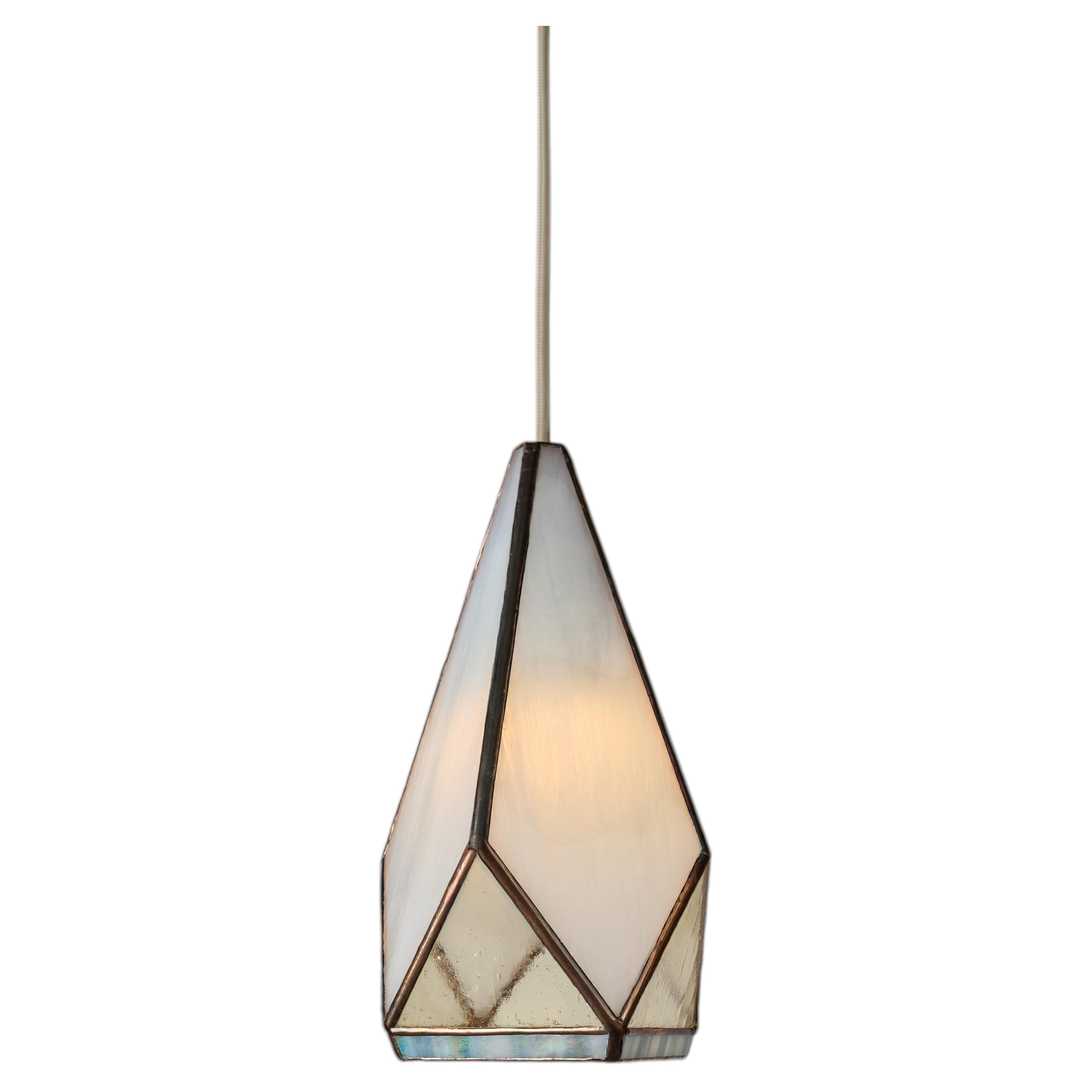 Greta Pendant - White / Abalone For Sale