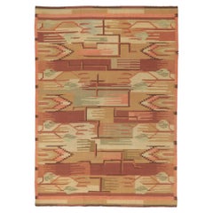 Tapis finlandais Greta Skogster-Lehtinen tissé à plat de style nordique moderne des années 1920