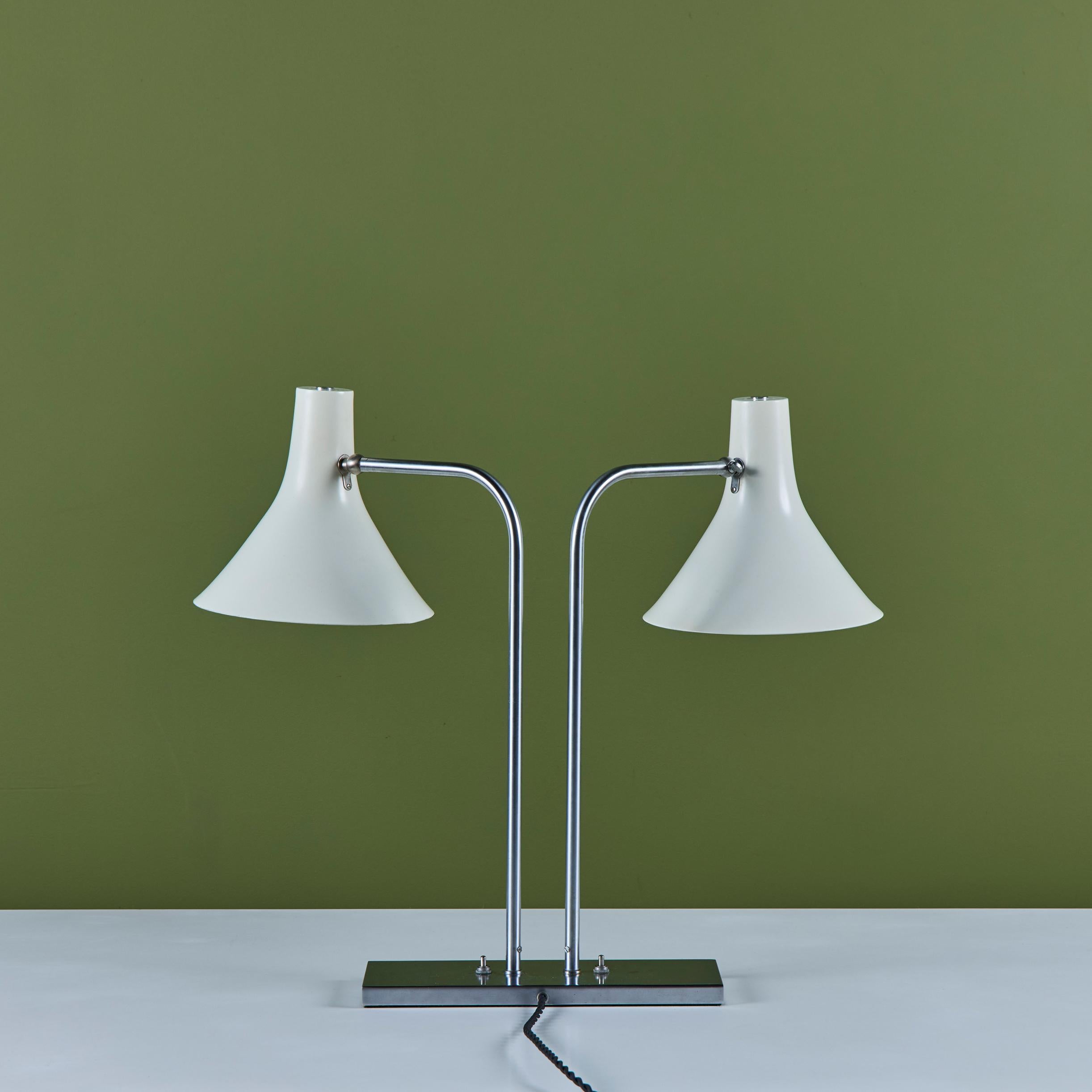 Greta Von Nessen Double Shade Desk Lamp for Nessen Studios For Sale 2