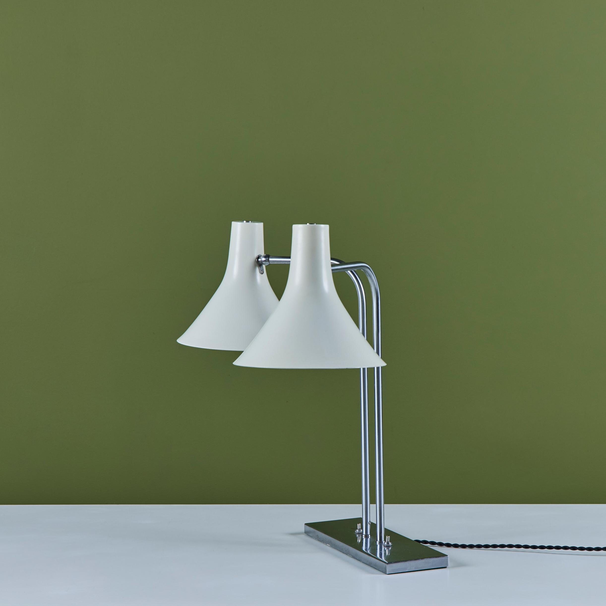 Greta Von Nessen Double Shade Desk Lamp for Nessen Studios For Sale 3