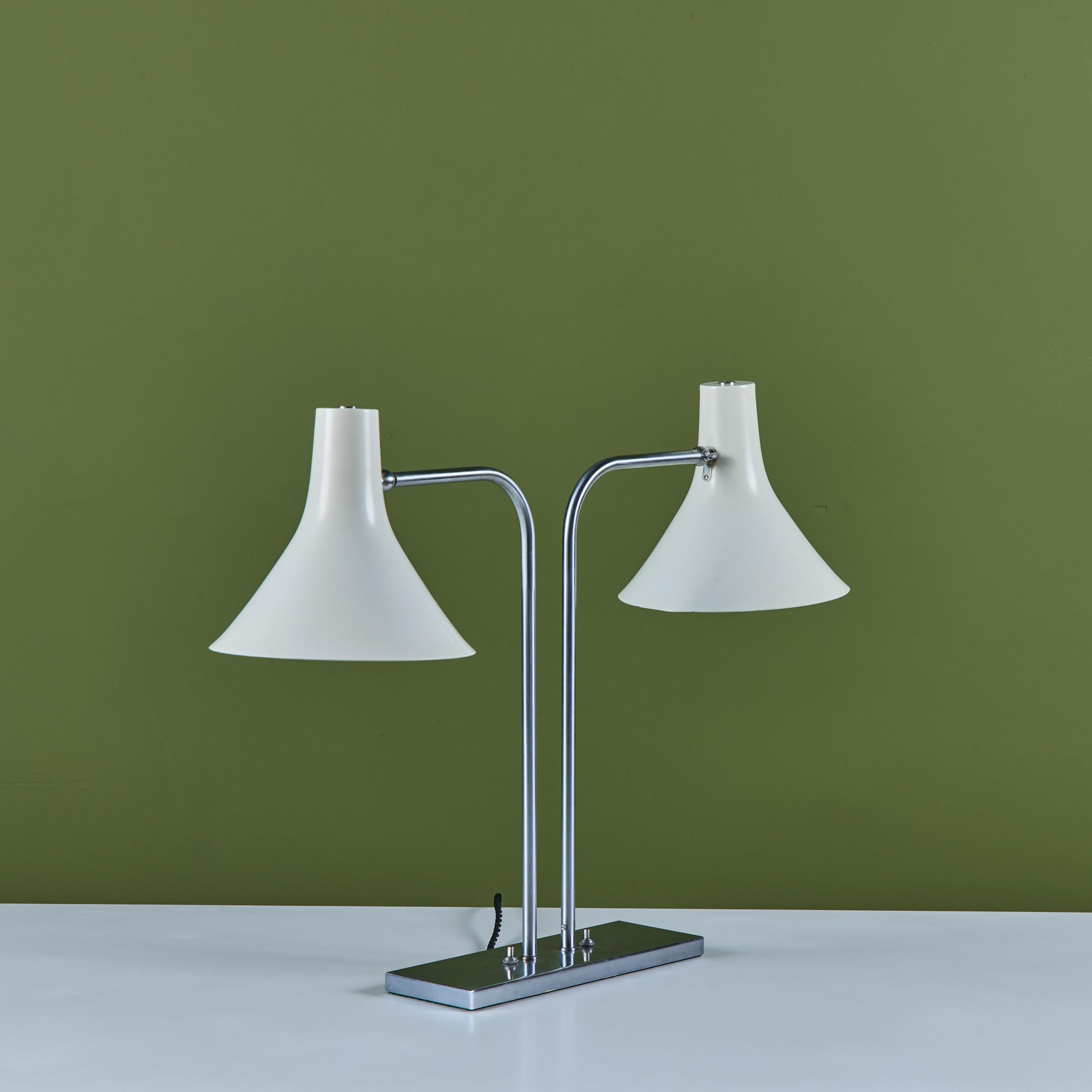Greta Von Nessen Double Shade Desk Lamp for Nessen Studios For Sale 4