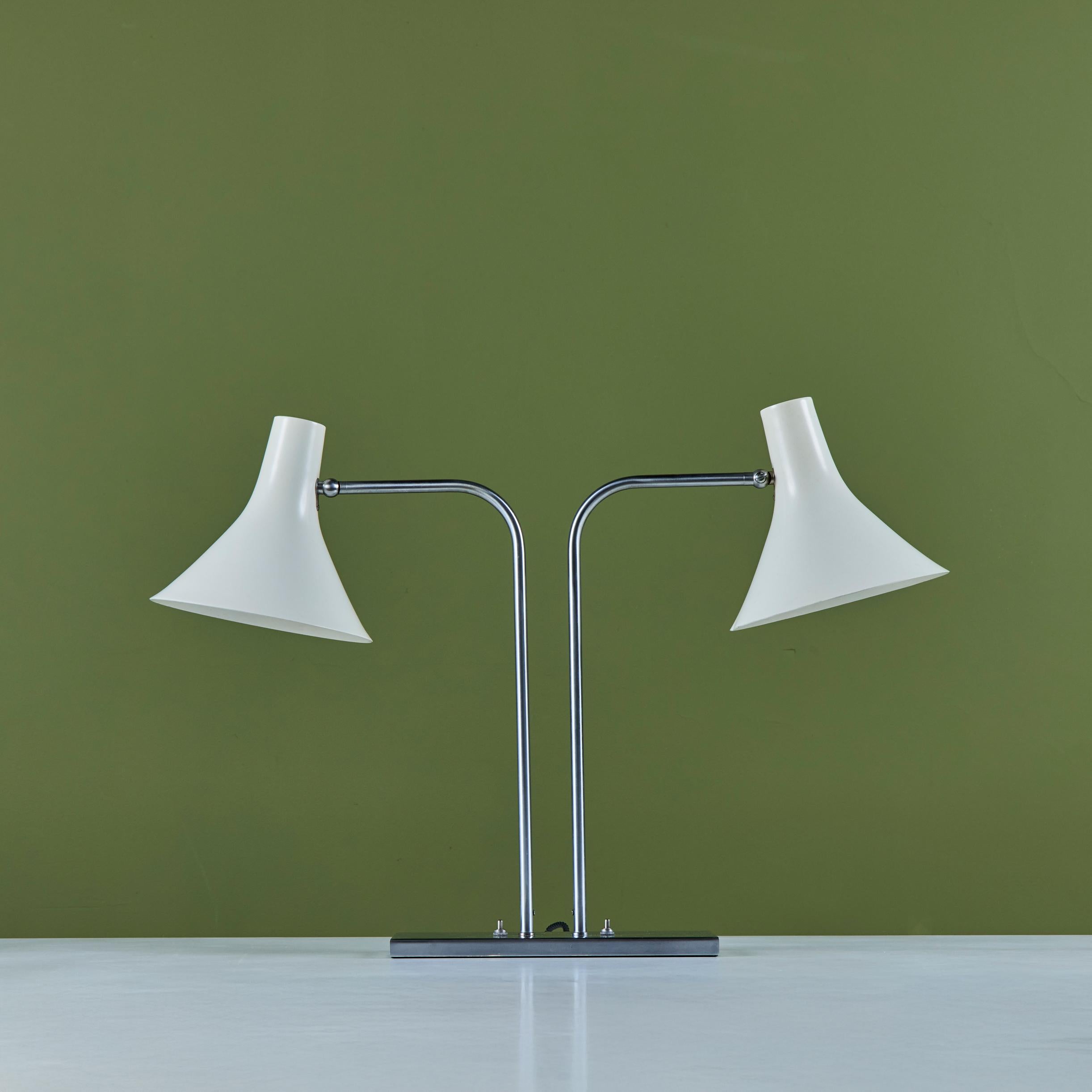 20th Century Greta Von Nessen Double Shade Desk Lamp for Nessen Studios For Sale