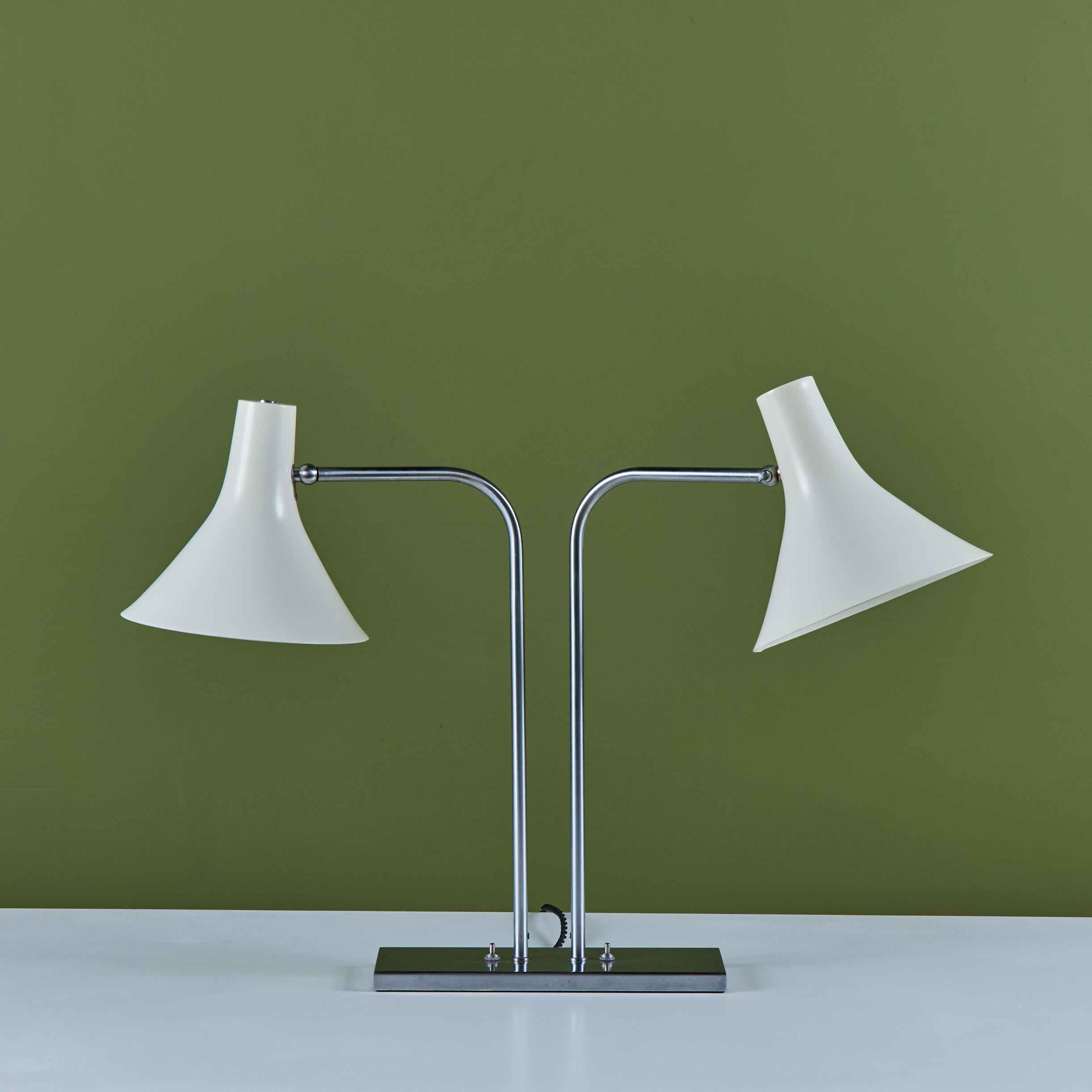 Greta Von Nessen Double Shade Desk Lamp for Nessen Studios For Sale 1