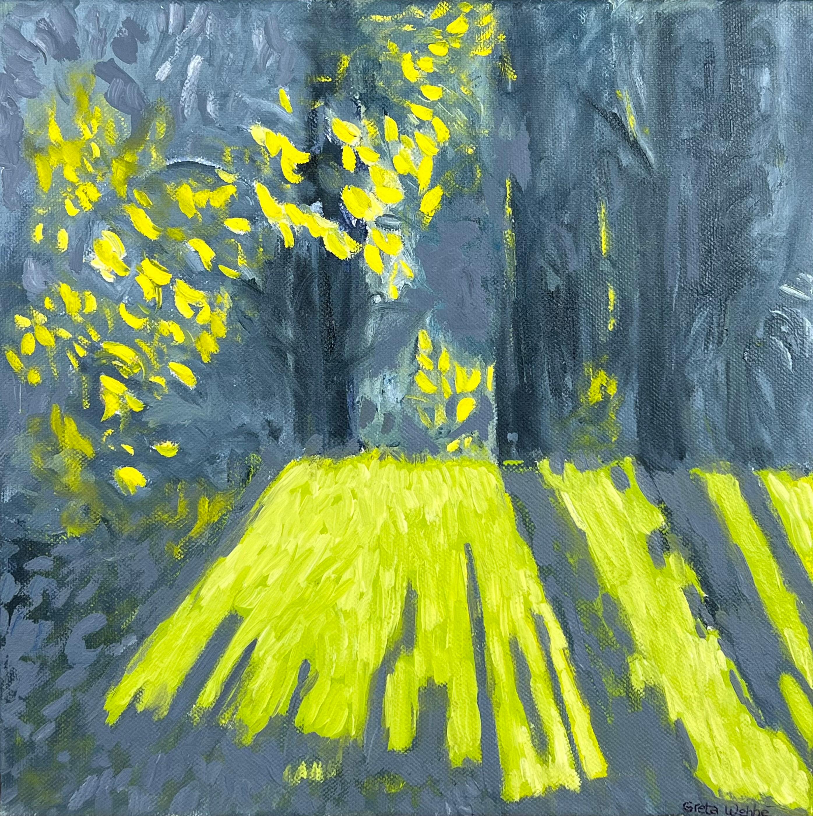 Ombres II, peinture à l'huile originale de Greta Wehbé