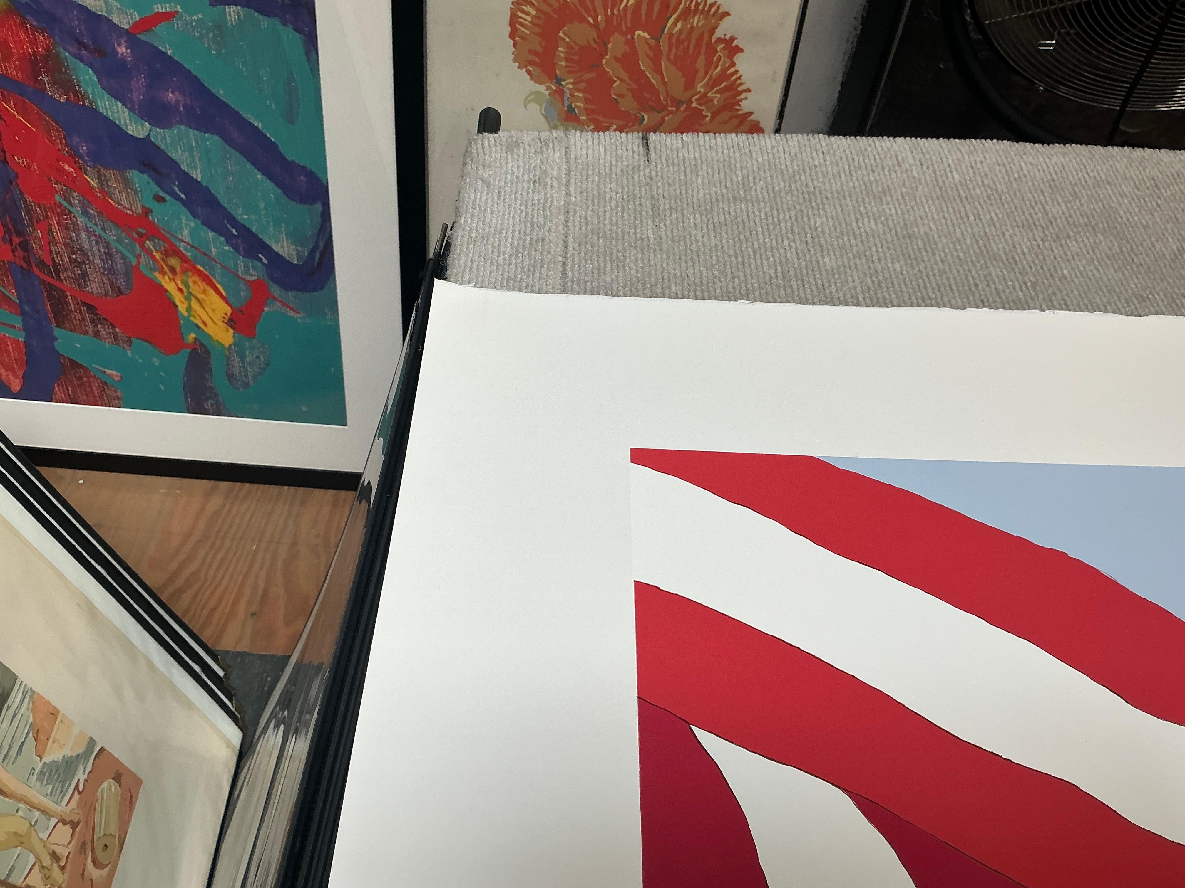 1991 Gretchen Dow Simpson 'Flags' USA Serigrafia firmata a mano in vendita 9