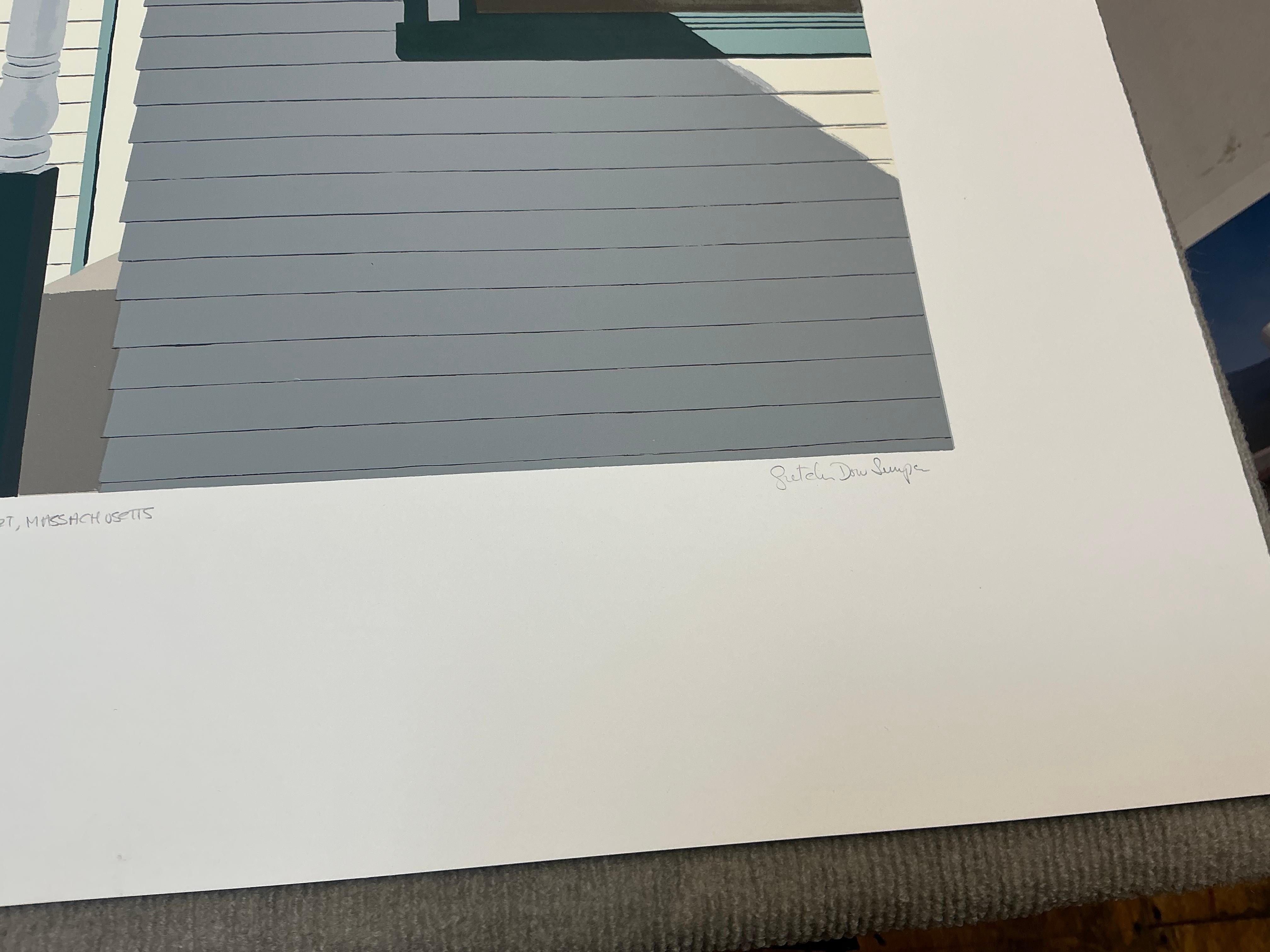 1991 Gretchen Dow Simpson 'Westport, Massachusetts' USA HAND SIGNED For Sale 11