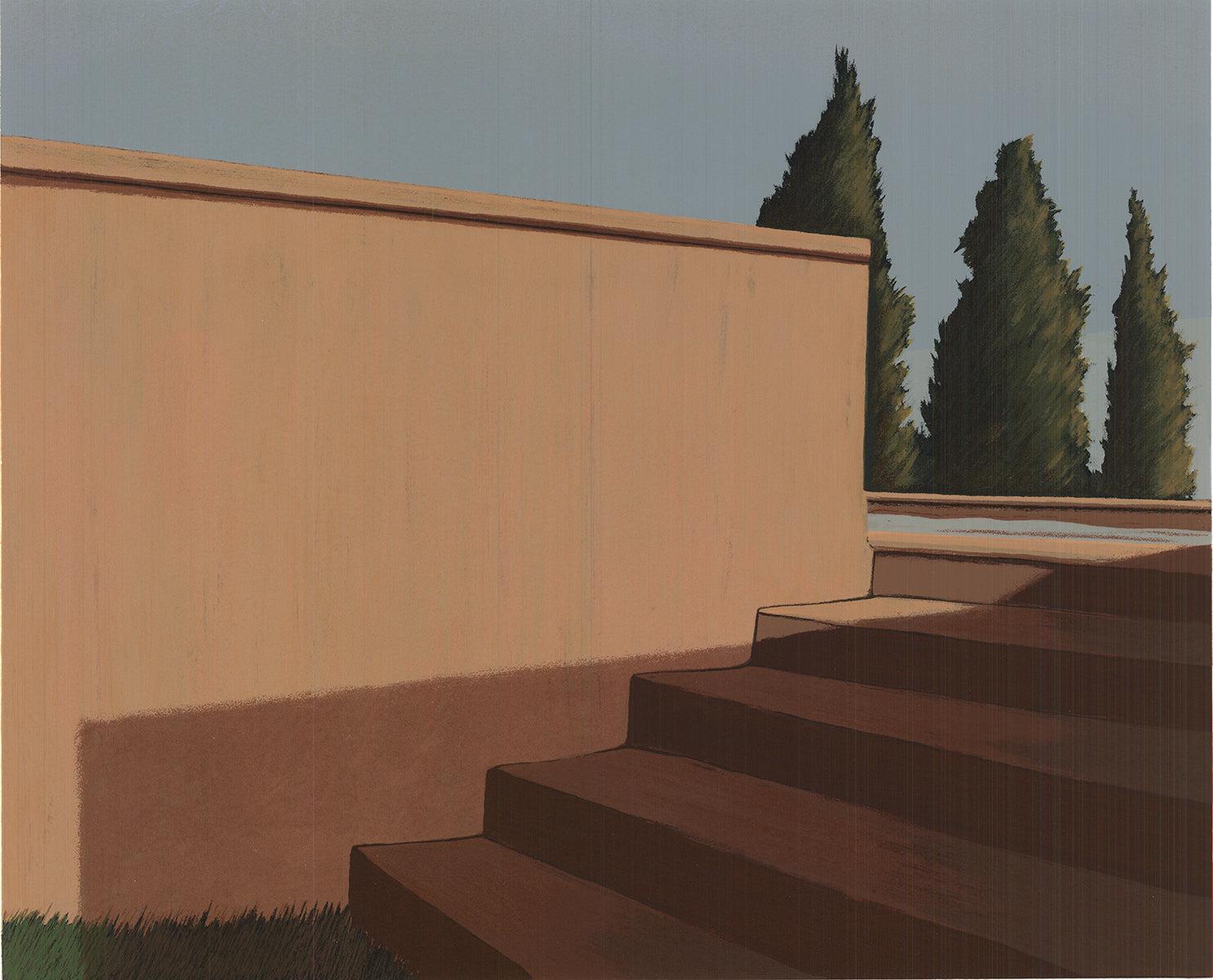 1992 Gretchen Dow Simpson 'Florence, Italy' USA Serigraph For Sale 2