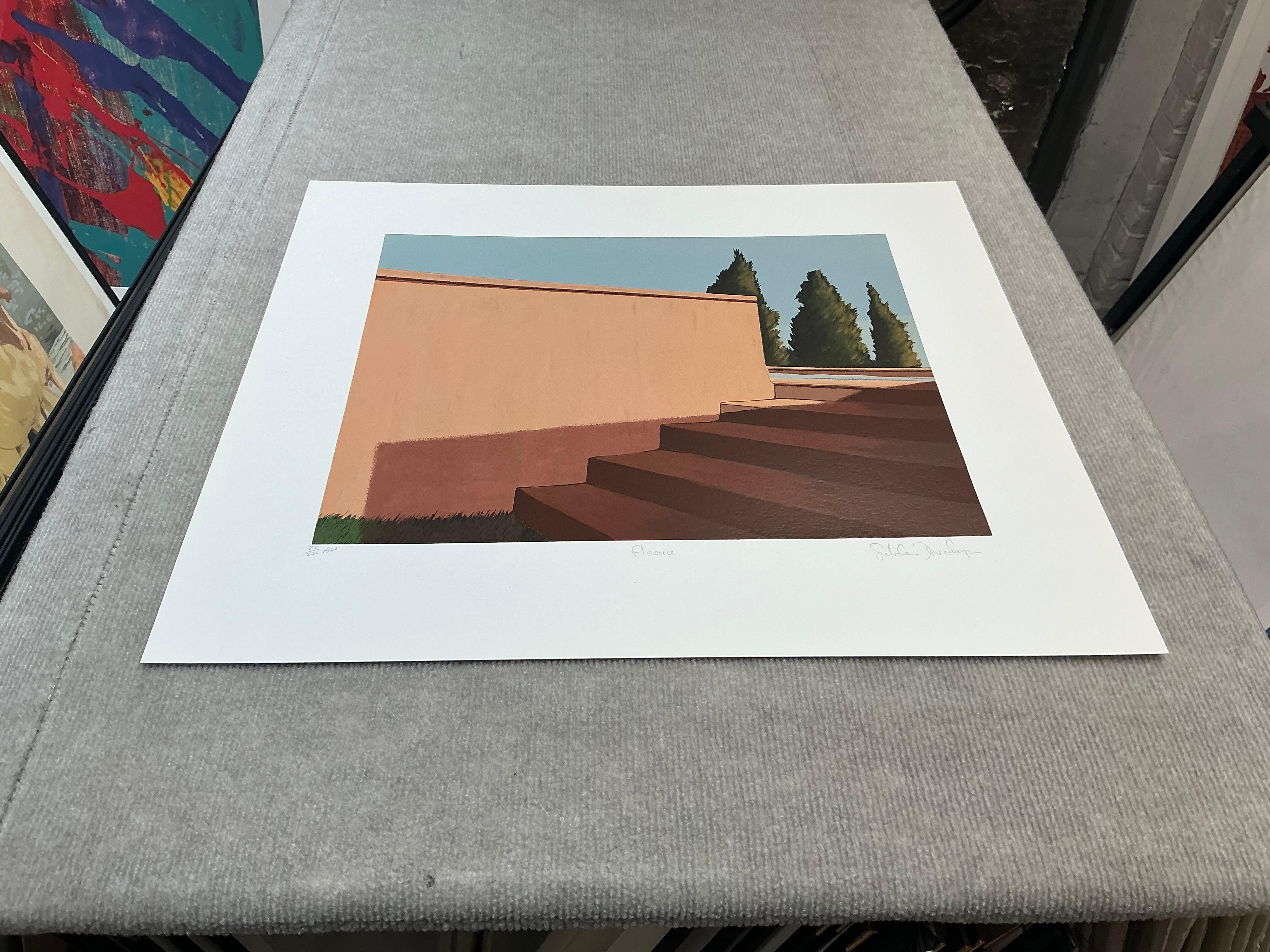 1992 Gretchen Dow Simpson 'Florence, Italy' USA Serigraph For Sale 5