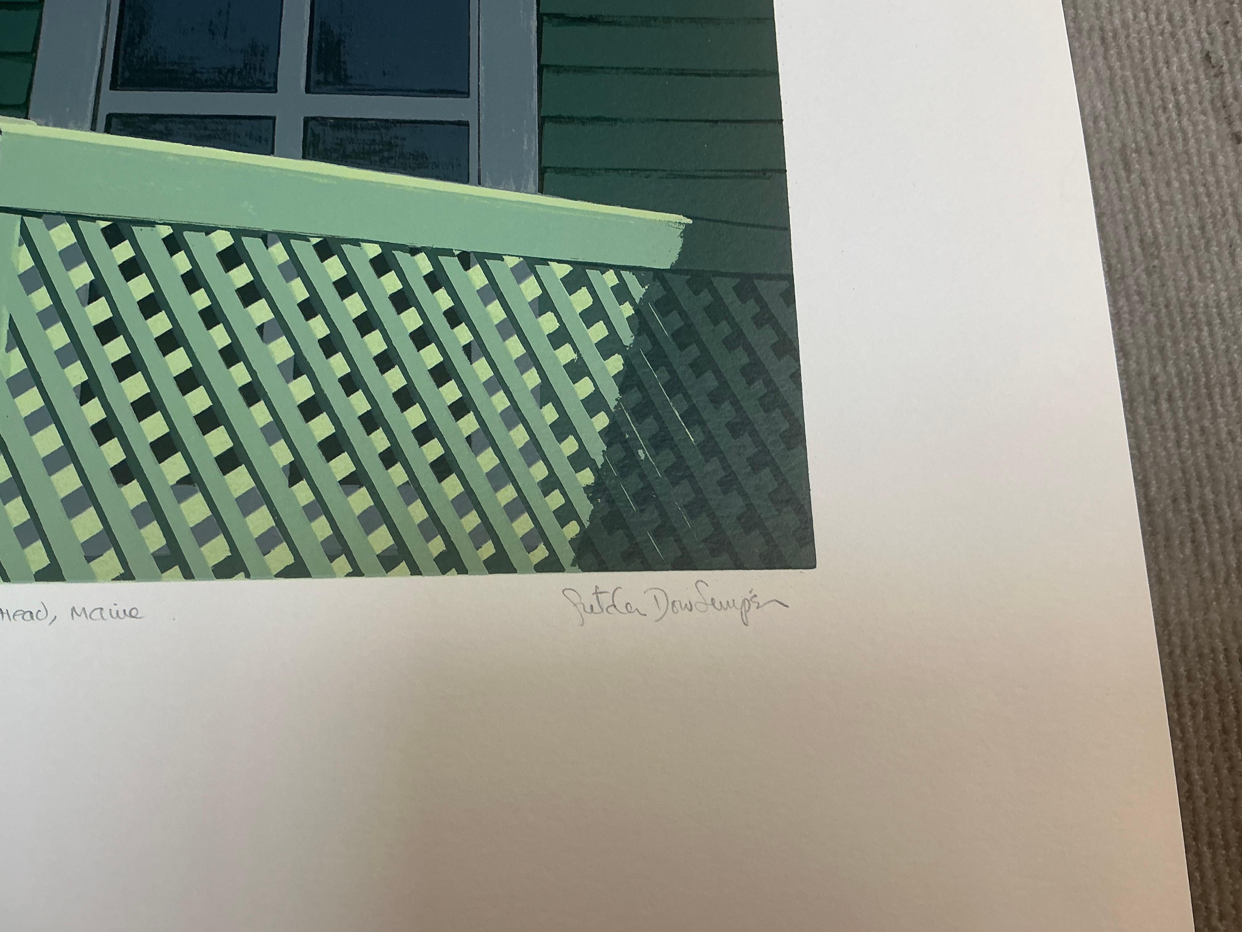 1992 Gretchen Dow Simpson 'Owl's Head, Maine' USA Serigraph For Sale 11
