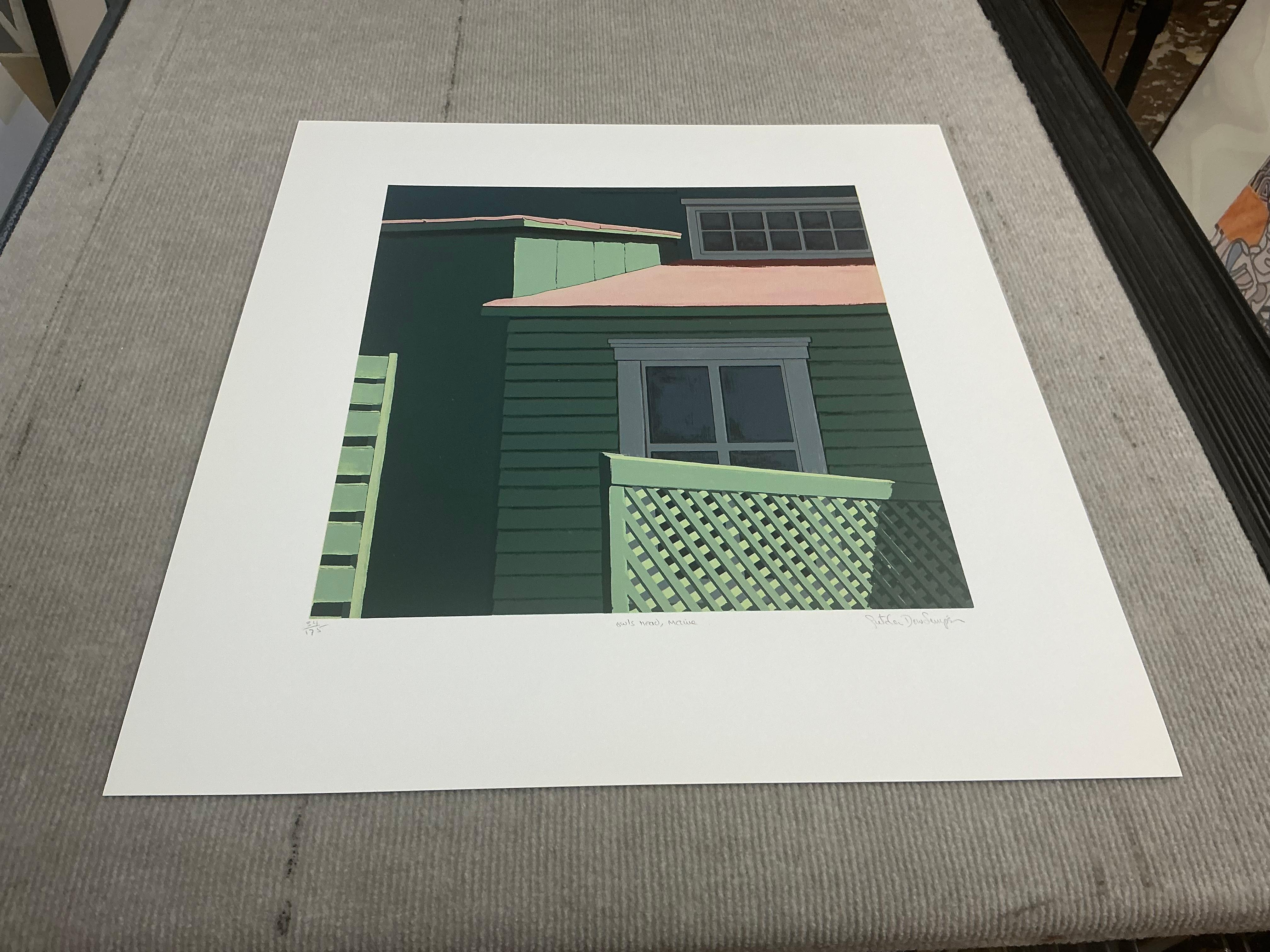 1992 Gretchen Dow Simpson 'Owl's Head, Maine' USA Serigraph For Sale 5