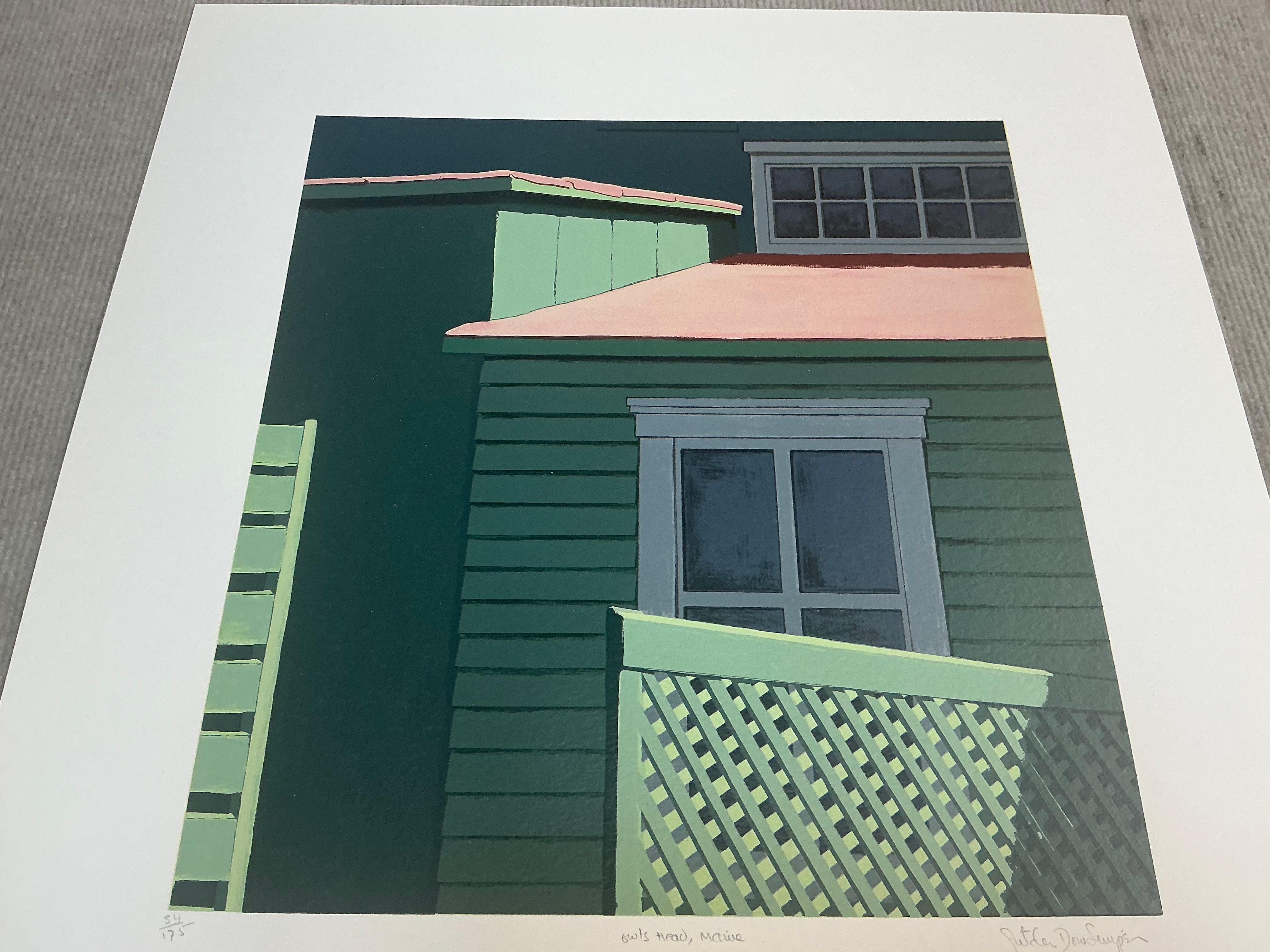 1992 Gretchen Dow Simpson 'Owl's Head, Maine' USA Serigraph For Sale 8