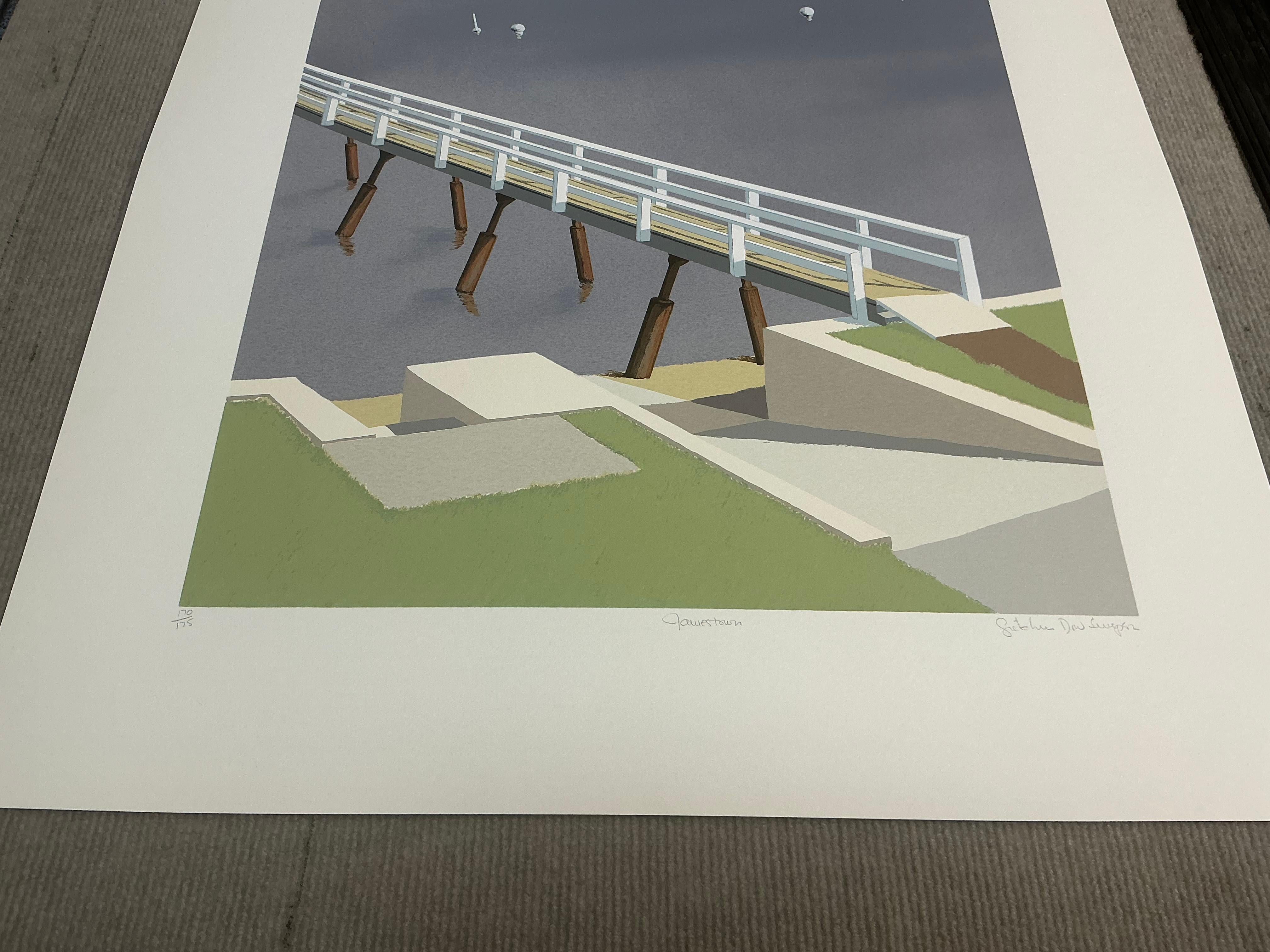 1993 Gretchen Dow Simpson 'Jamestown, Rhode Island' Serigraph For Sale 14