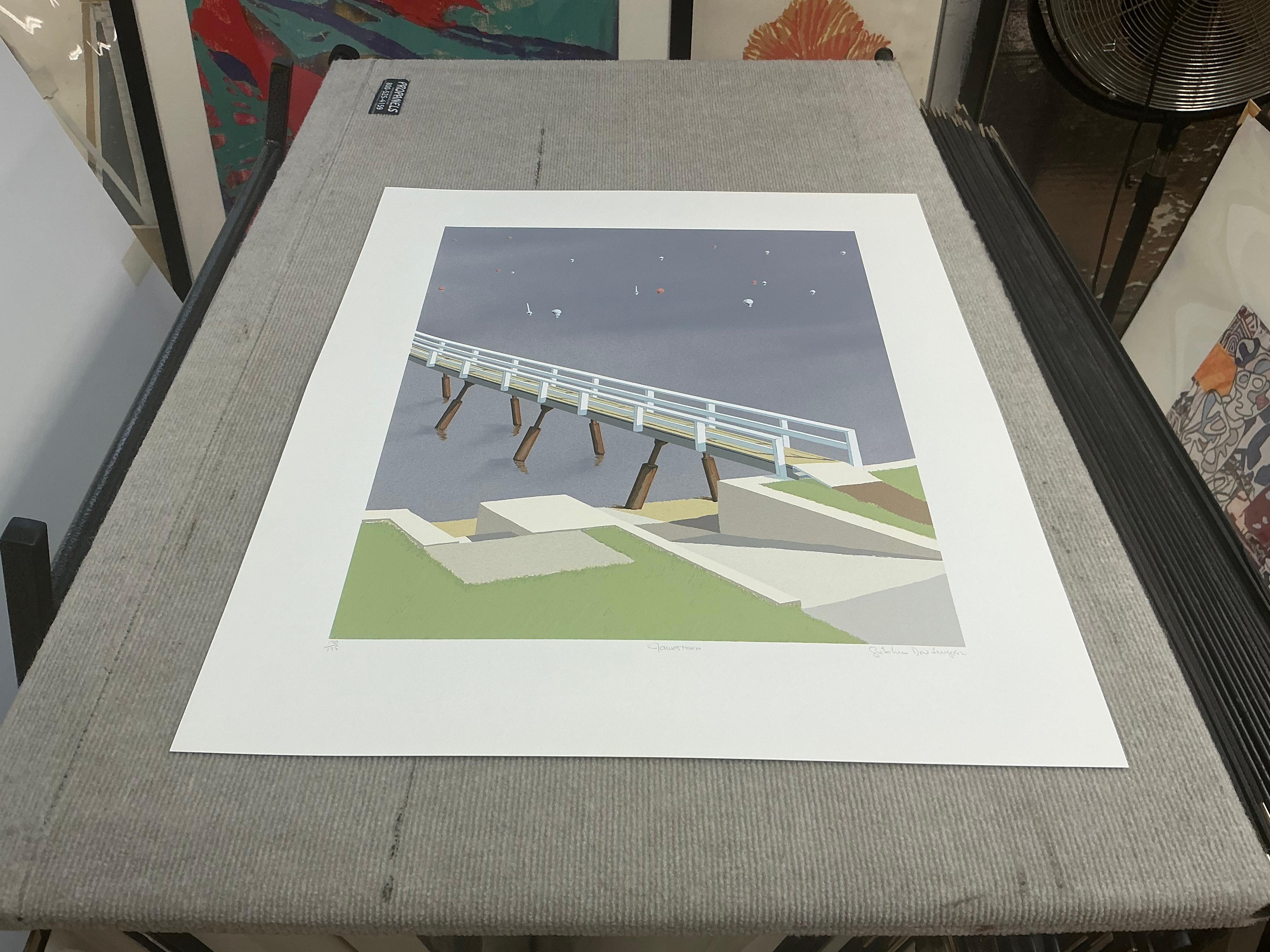 1993 Gretchen Dow Simpson 'Jamestown, Rhode Island' Serigraph For Sale 5