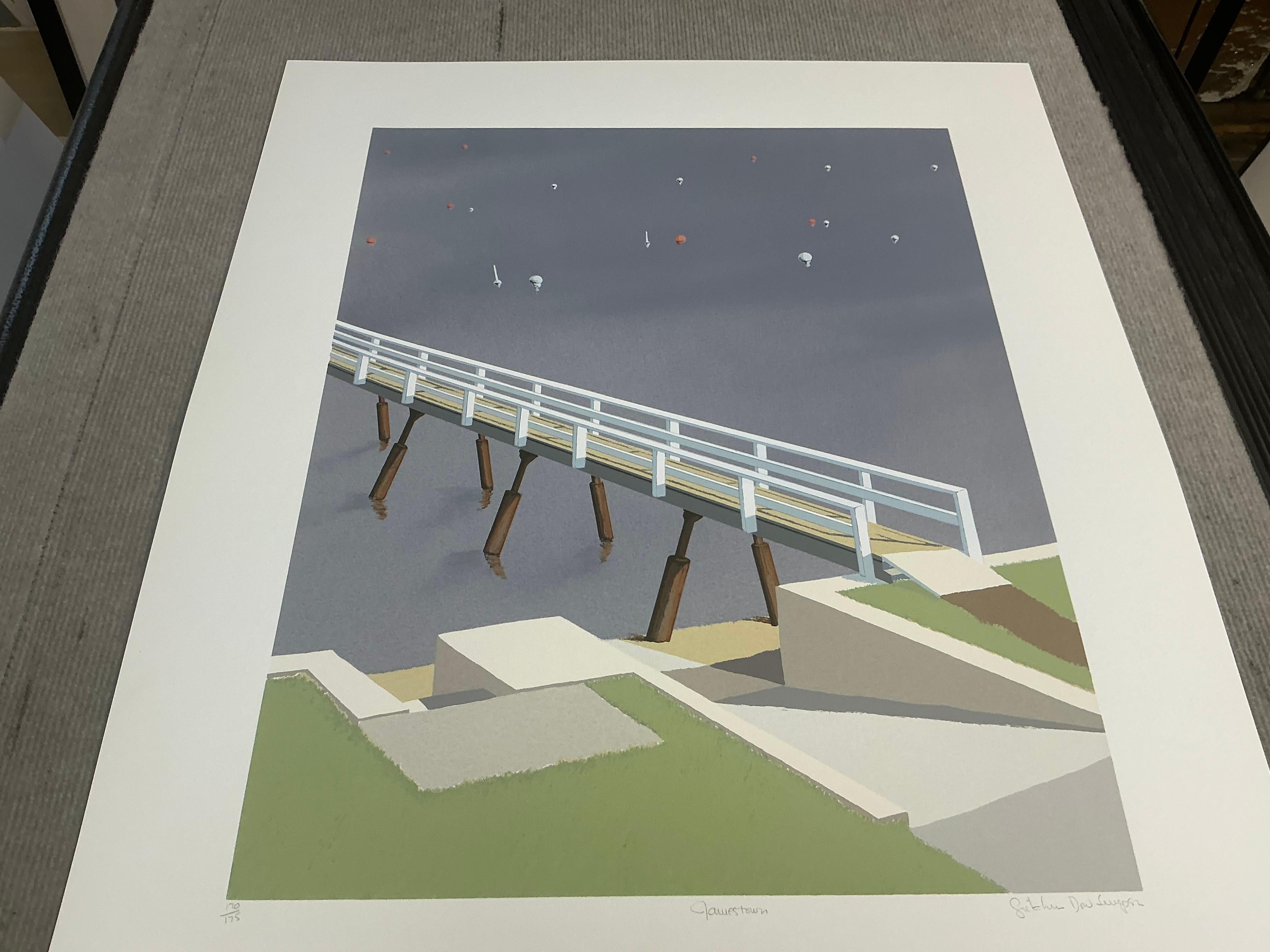 1993 Gretchen Dow Simpson 'Jamestown, Rhode Island' Serigraph For Sale 8