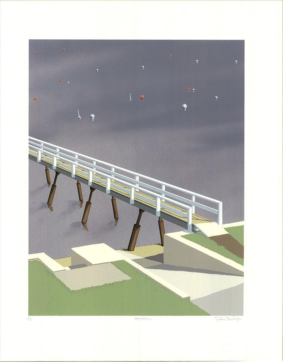 1993 Gretchen Dow Simpson „Jamestown, Rhode Island“ Serigrafie