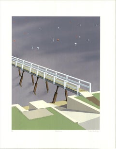 1993 Gretchen Dow Simpson 'Jamestown, Rhode Island' USA Serigraph