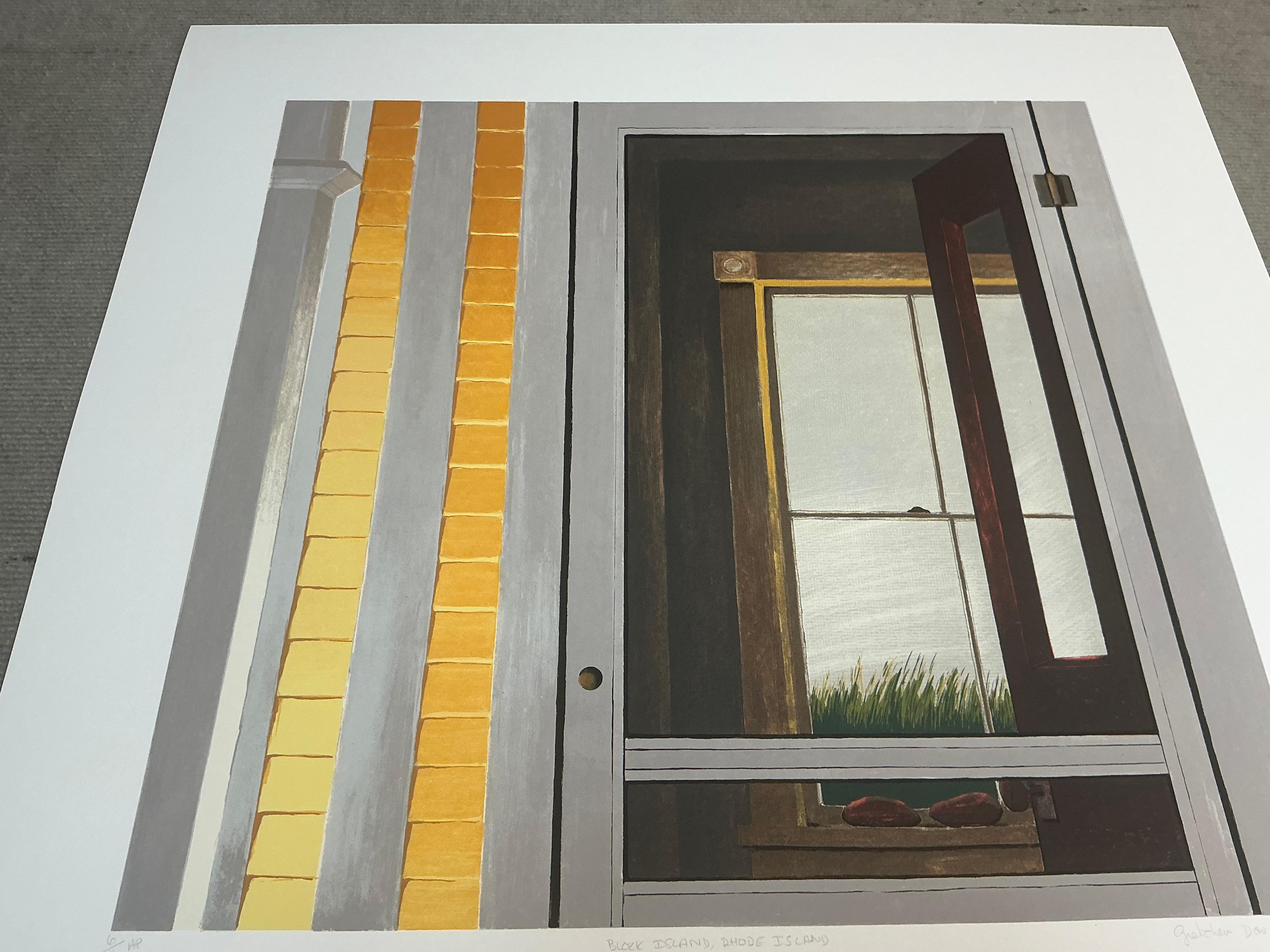 1997 Gretchen Dow Simpson 'Block Island' USA Serigraph Vintage 8