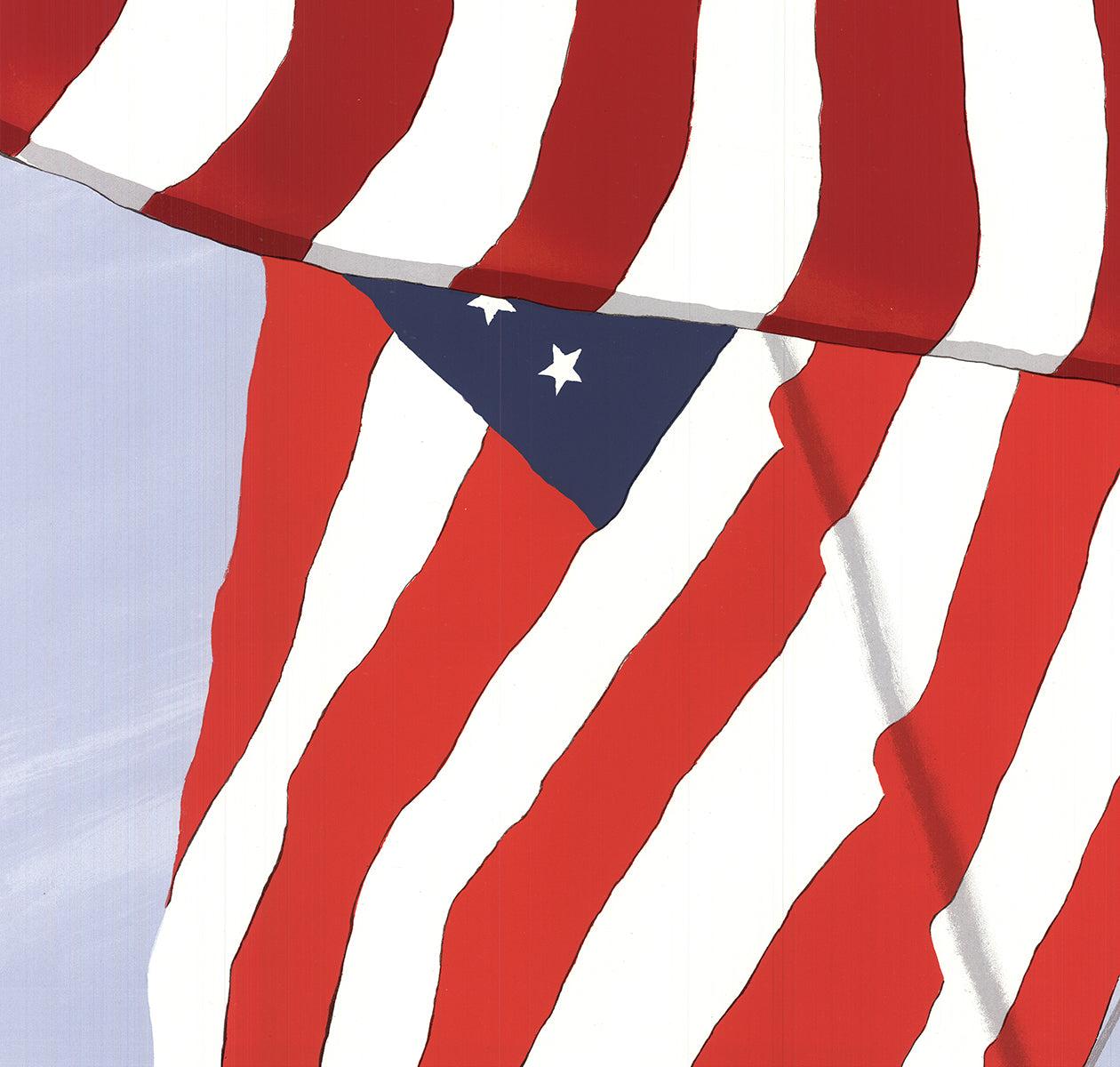 Gretchen Dow Simpson 'Flags' 1991- Signed and Numbered, Serigraph For Sale 3