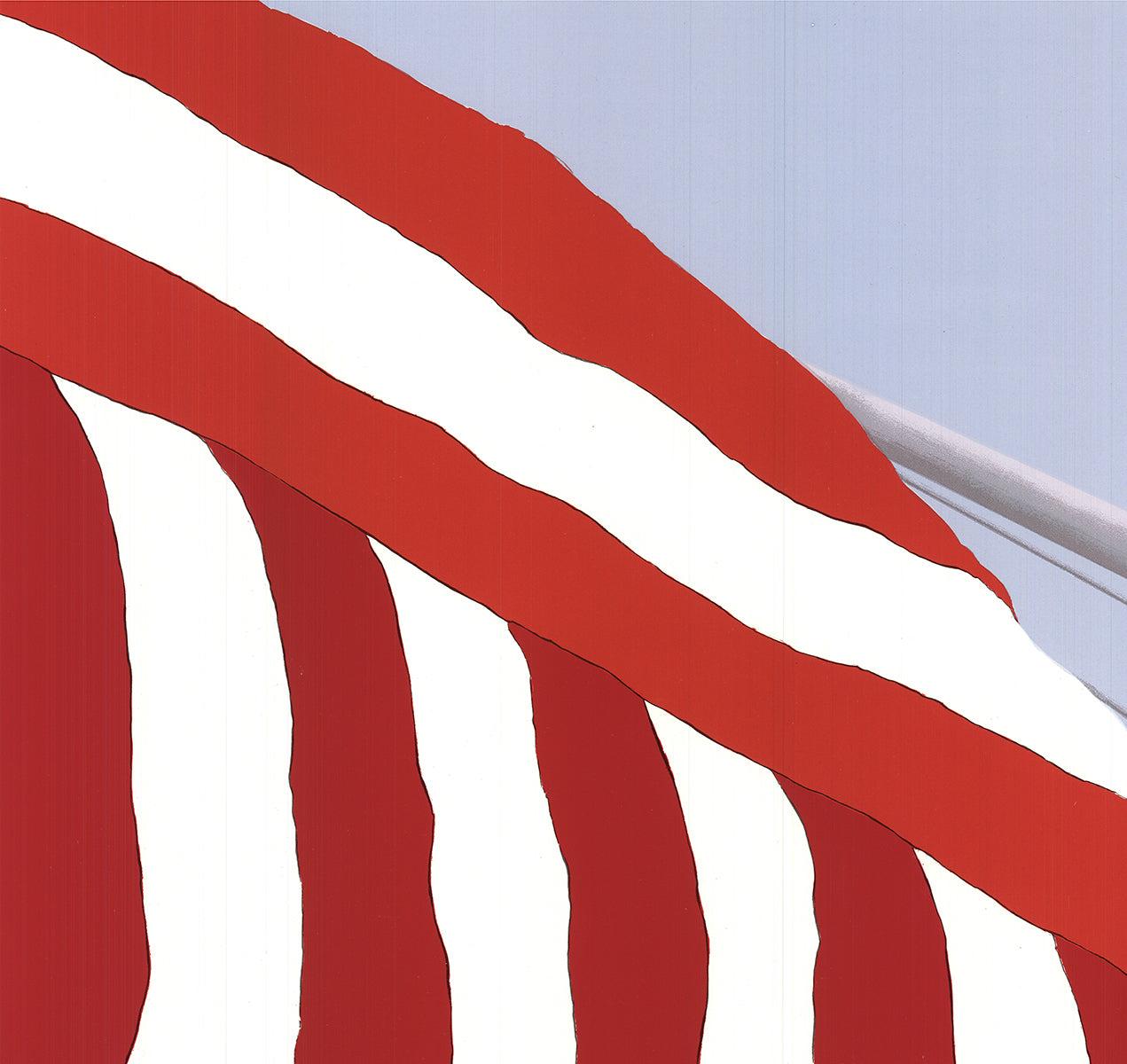 Gretchen Dow Simpson 'Flags' 1991- Signed and Numbered, Serigraph For Sale 4