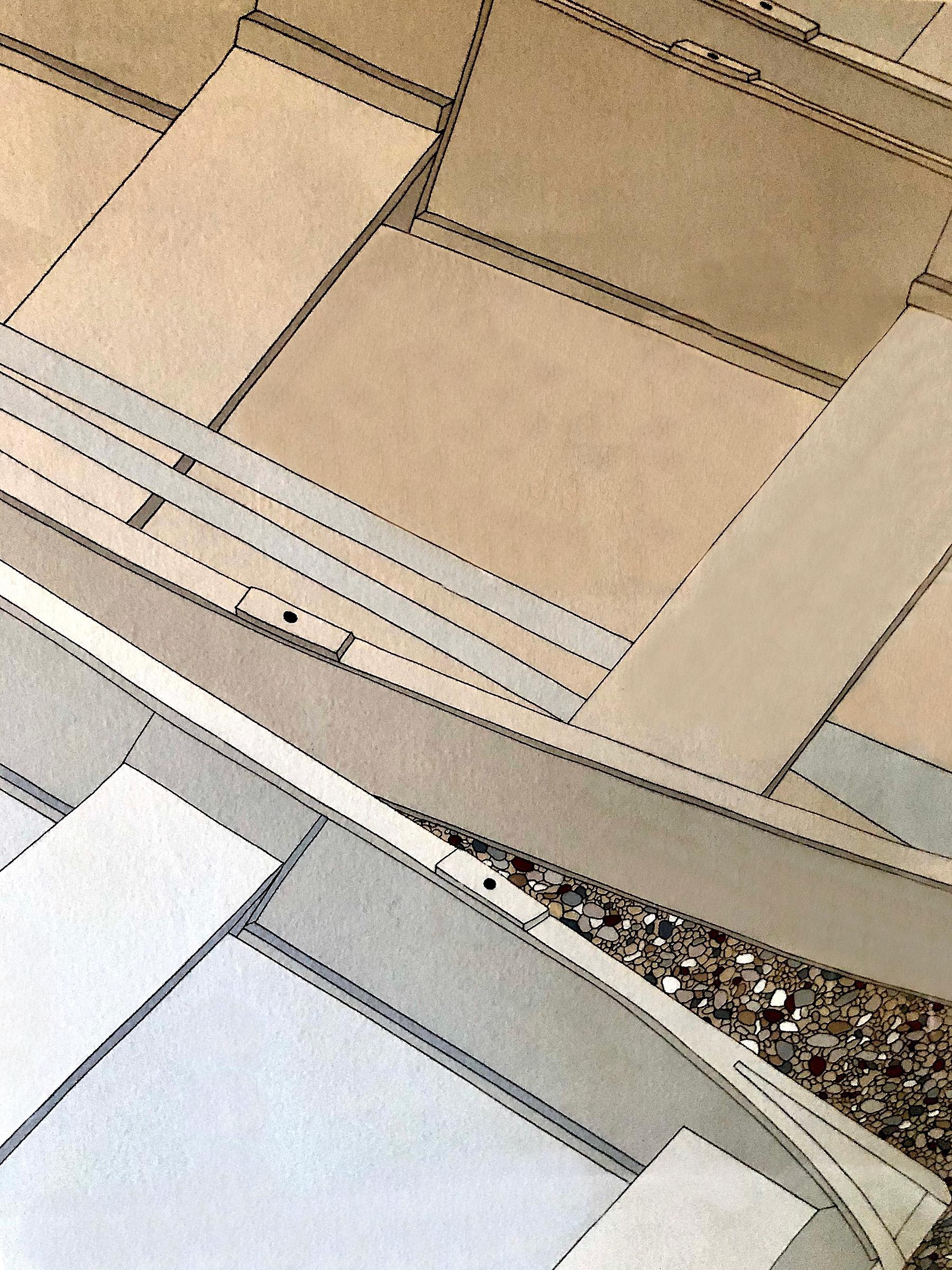 Signed Etching “Row Boats, Monhegan Island, Maine” - Print by Gretchen Dow Simpson