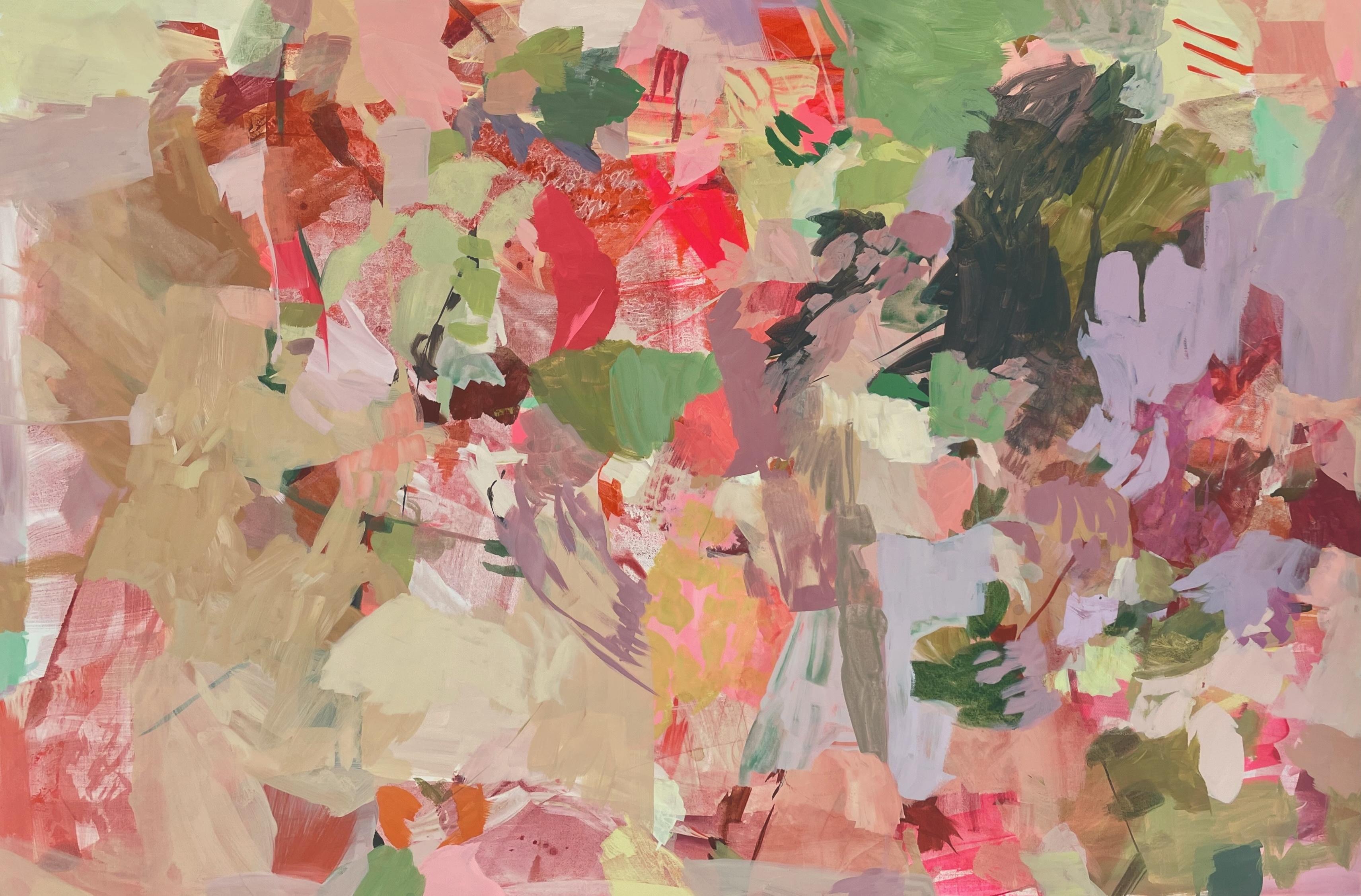 Gretchen Warsen Abstract Painting – Schwesternsträuße