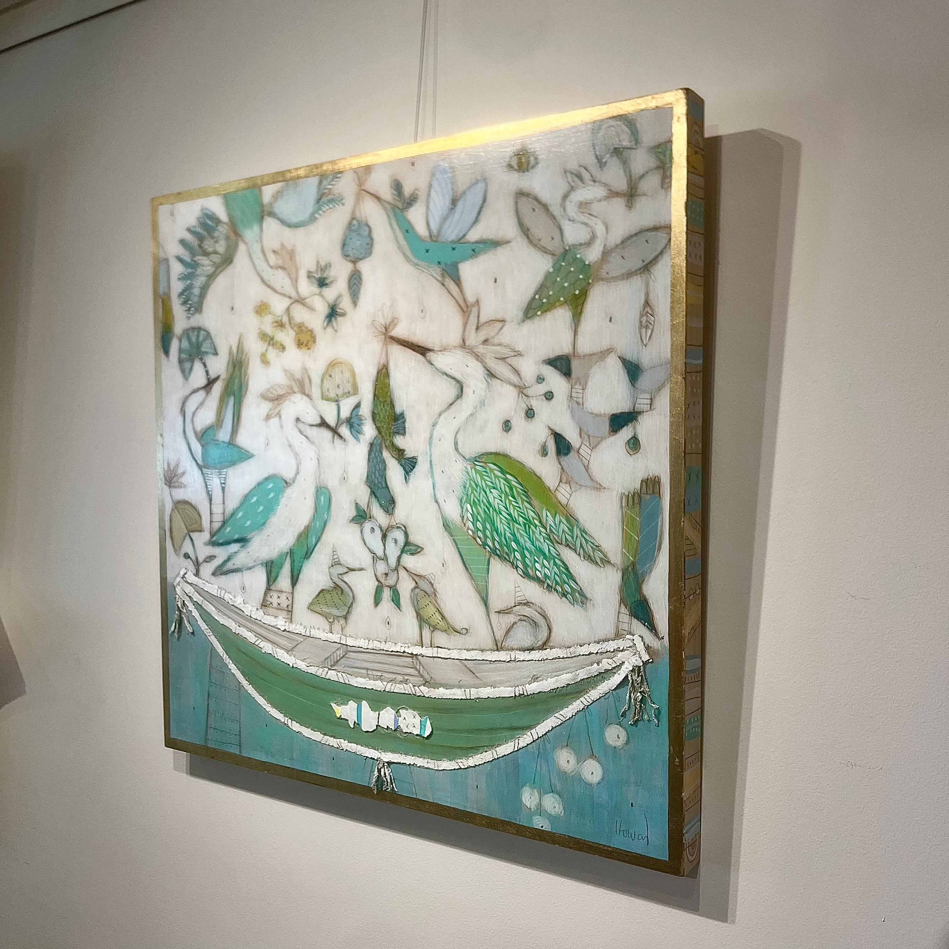 Gretchen Weller Howard ist in New Orleans, LA, geboren und aufgewachsen. Die selbsternannte Koloristin setzt sowohl Symbole als auch Farben ein, um die zutiefst persönliche Bedeutung eines jeden Werks zu vermitteln. Im Laufe der Jahre hat sie ein