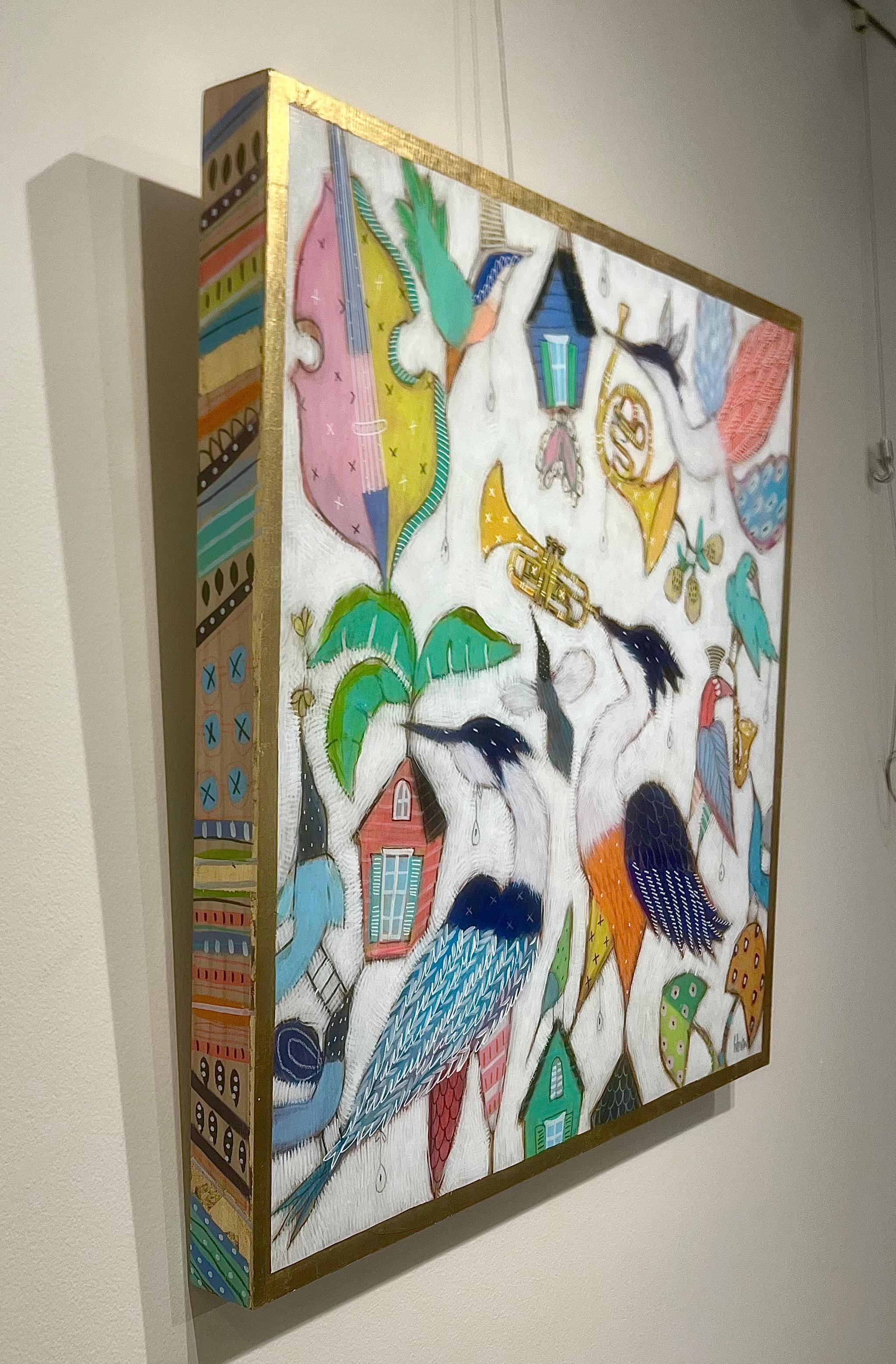 Gretchen Weller Howard ist in New Orleans, LA, geboren und aufgewachsen. Die selbsternannte Koloristin setzt sowohl Symbole als auch Farben ein, um die zutiefst persönliche Bedeutung eines jeden Werks zu vermitteln. Im Laufe der Jahre hat sie ein