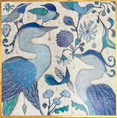 „Worth The Wait“ – Blau- und Türkistöne, Blaureiher, Kolibri, Singvögel, Blumenmotive