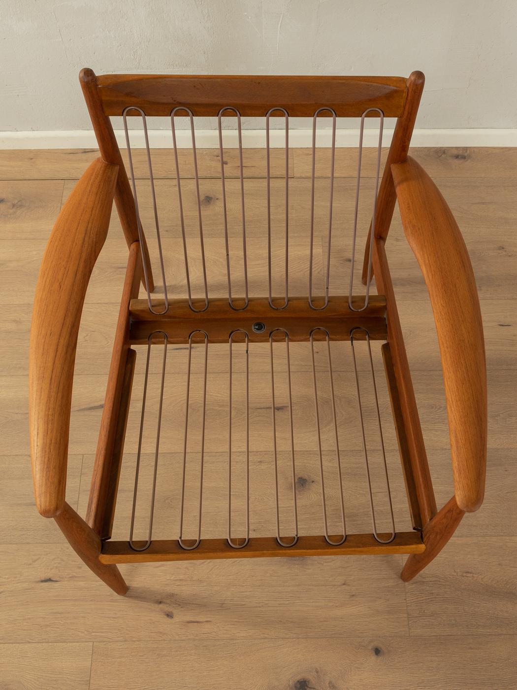 Upholstery Grete Jalk 118 armchair for France & Daverkosen, 1950s For Sale