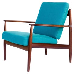 Grete Jalk by France & Son Lounge Chair in Solid Teak