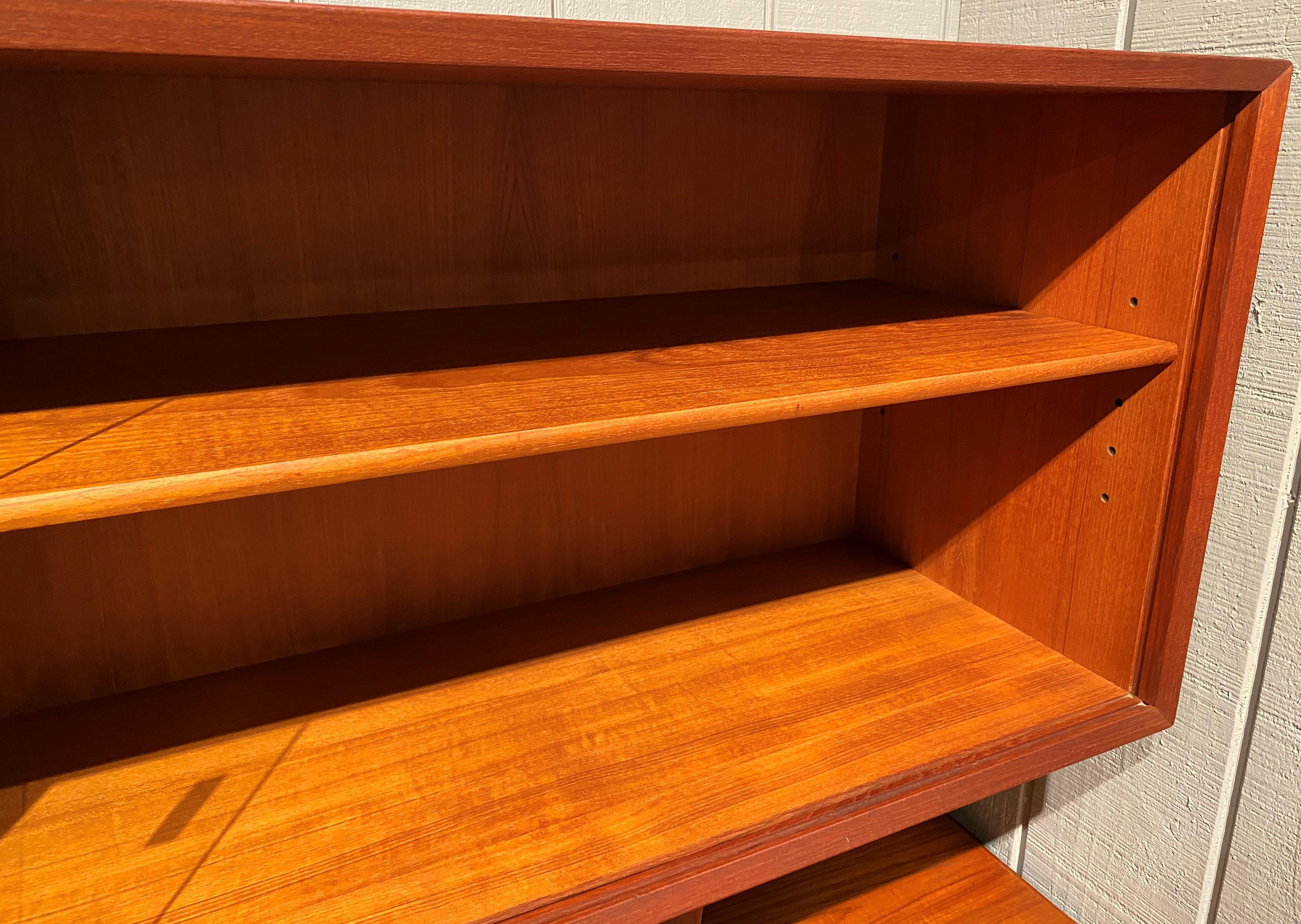 Grete Jalk Danish Midcentury Teak Credenza with Upper Display Cabinet 2