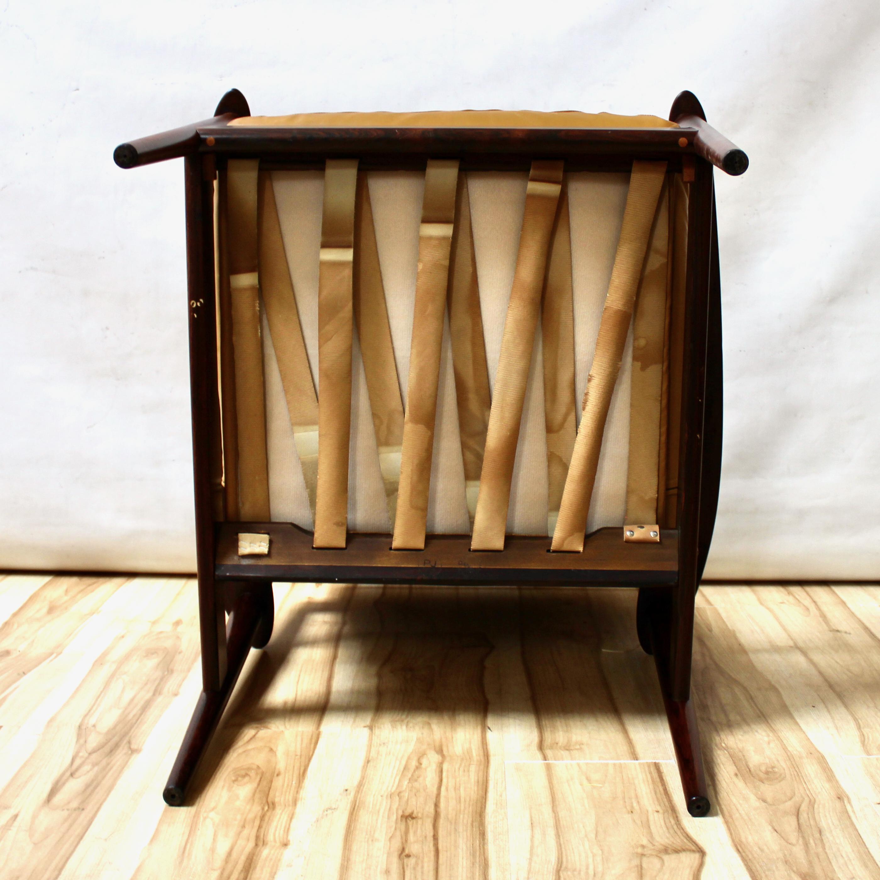 Grete Jalk Danish Modern Rosewood Model 56 Lounge Chair 8