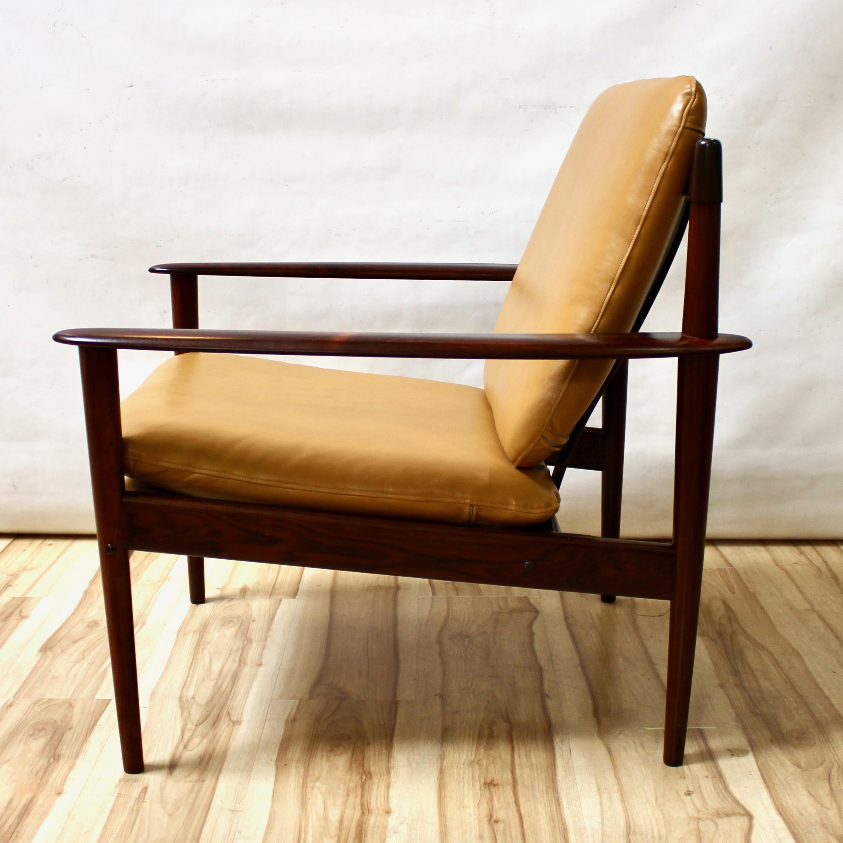 Grete Jalk Danish Modern Rosewood Model 56 Lounge Chair 1