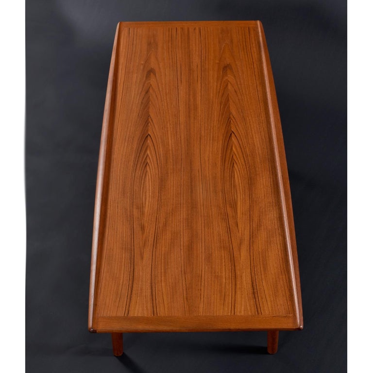 Grete's Rack Grete Jalk Danish Modern Tiered Magazine Rack Teak Surfboard Coffee ...
