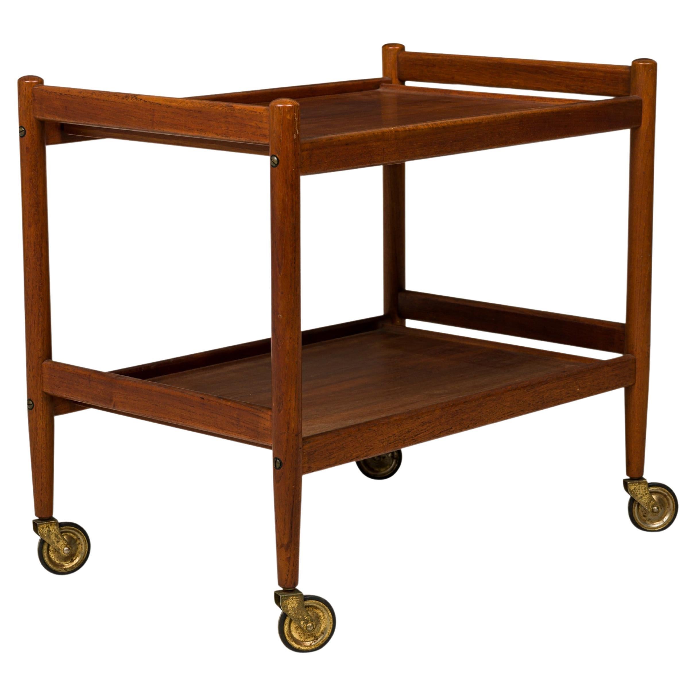 Grete Jalk Danish Teak Serving Trolley