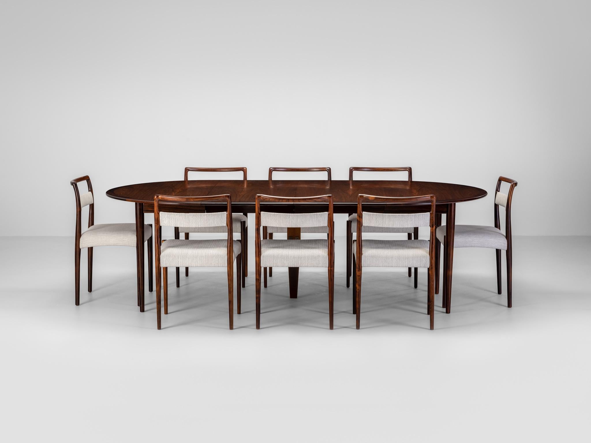 20th Century Grete Jalk Dining Table Produced by P. Jeppesens Møbelfabrik in Denmark c1960 For Sale