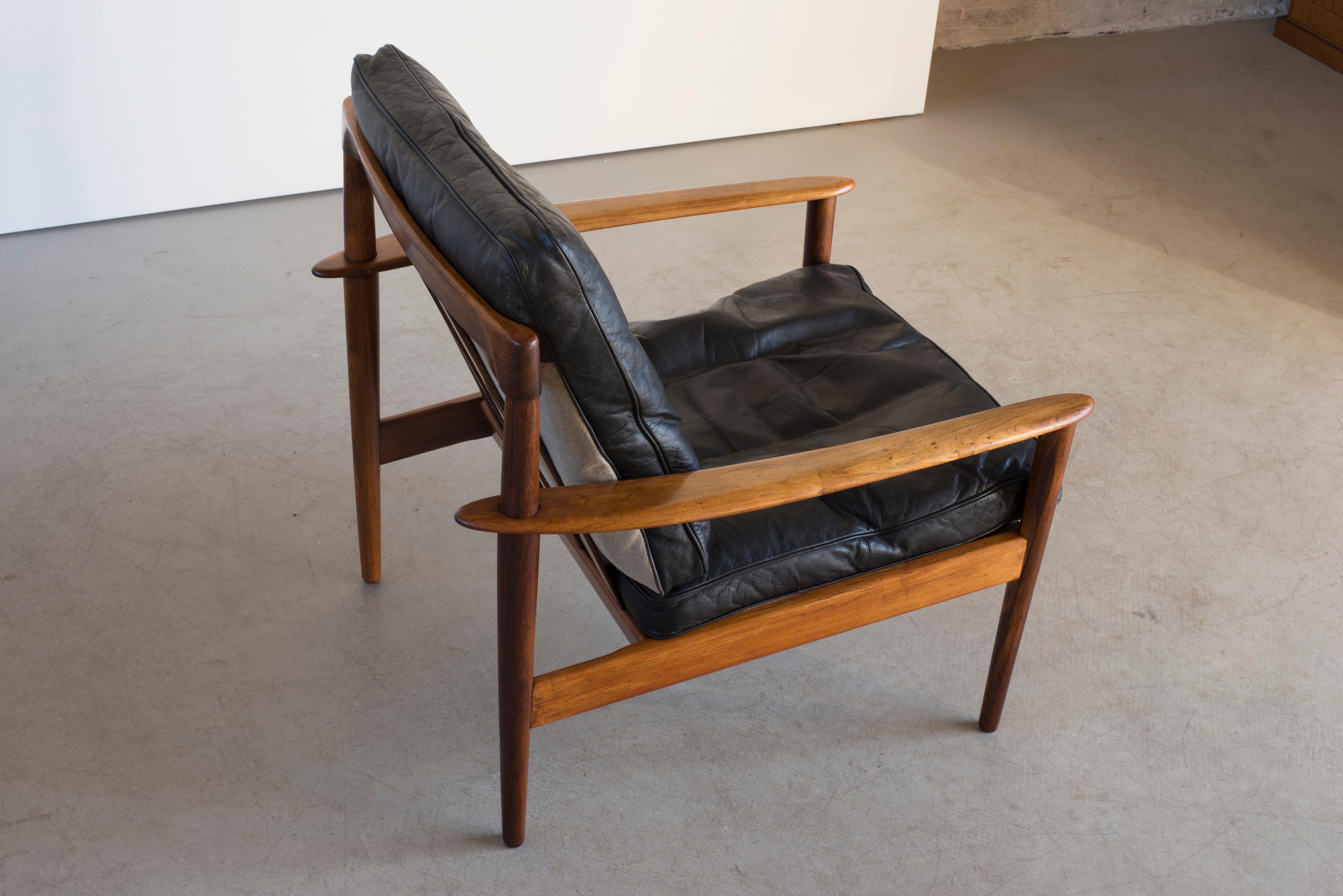 20th Century Grete Jalk Easy Chairs of Rosewood