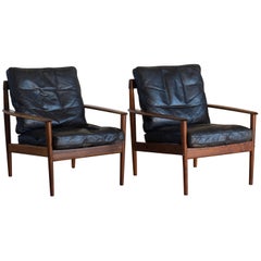 Grete Jalk Easy Chairs of Rosewood
