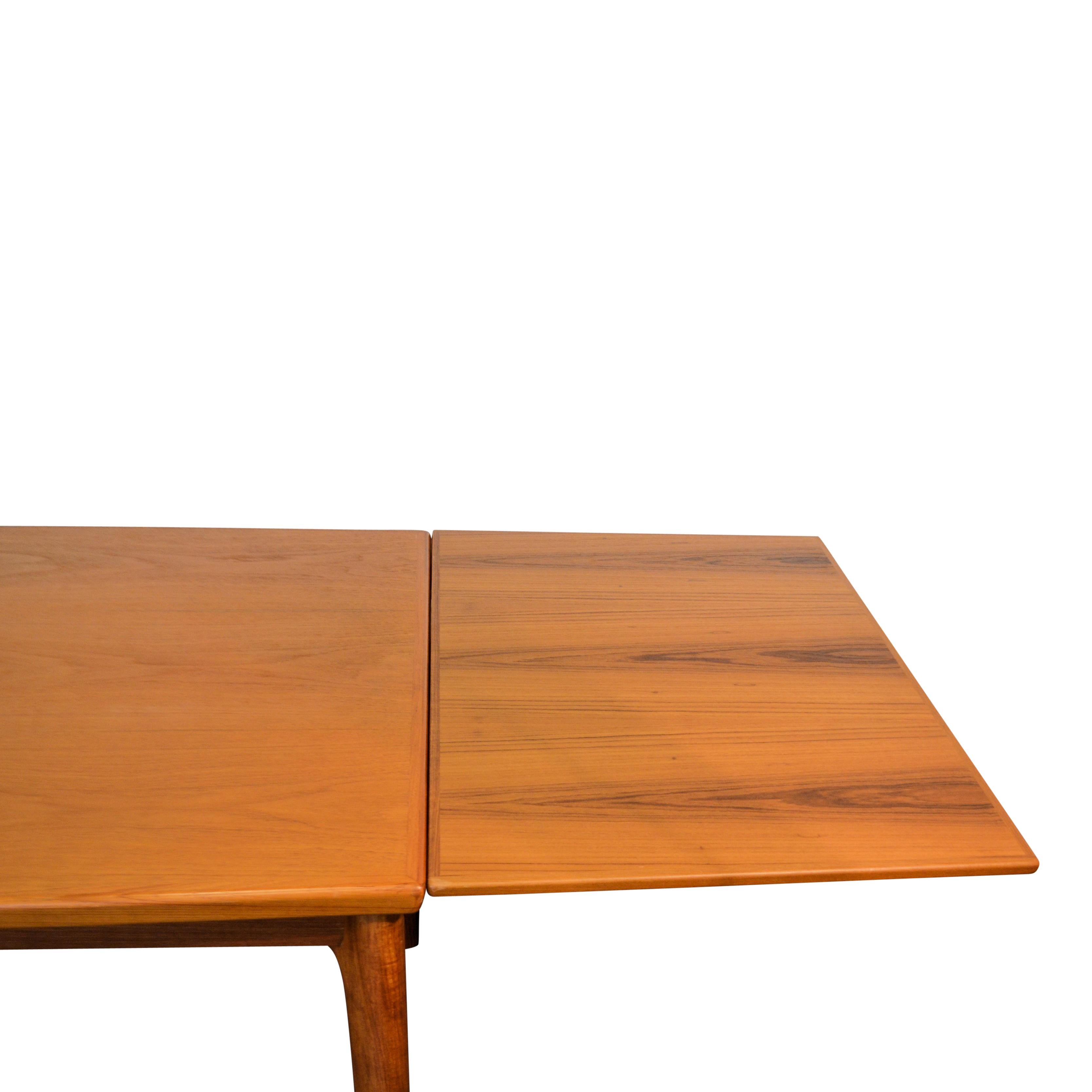 Grete Jalk Extendable Teak Dining Table For Sale 9