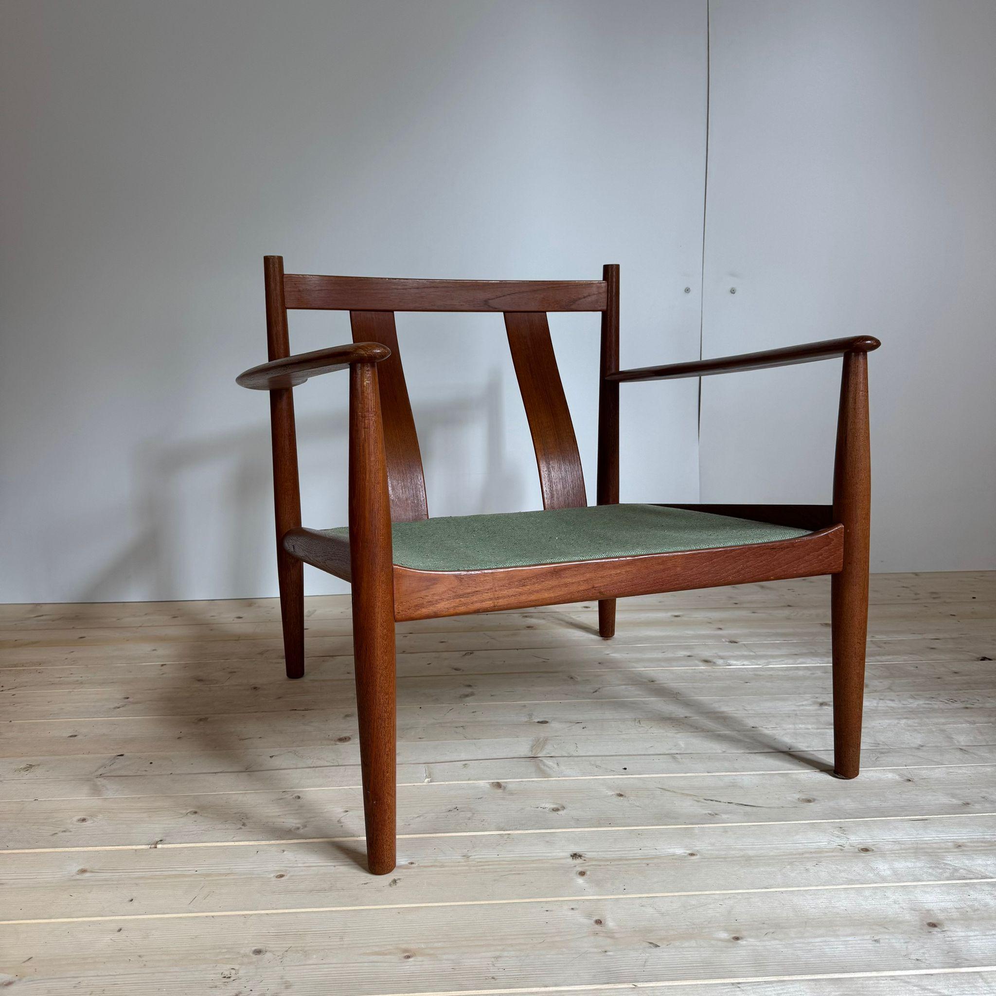 Teak Grete Jalk  for France and Son armchair, Denmark 1960 in vendita
