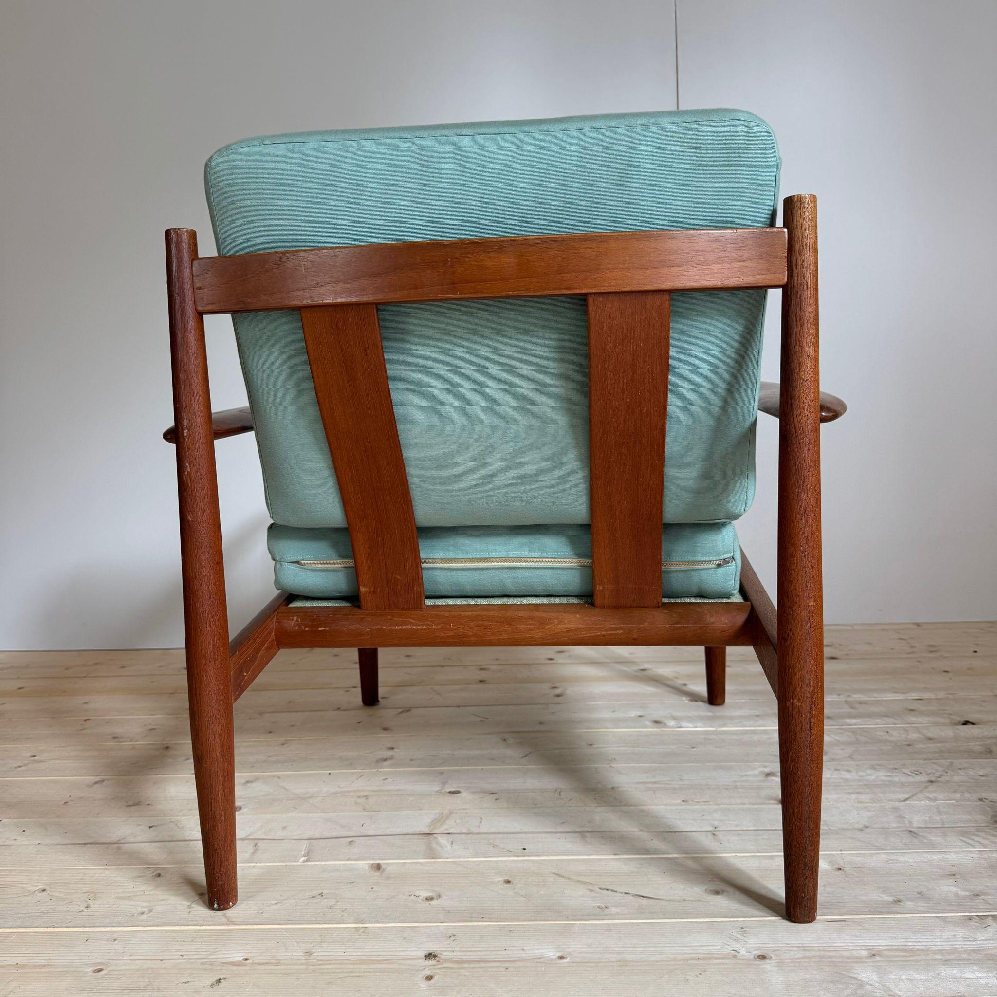 Grete Jalk  for France and Son armchair, Denmark 1960 in vendita 3