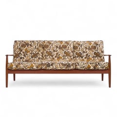 Grete Jalk for France and Son Mid Century Danish Teak Sofa